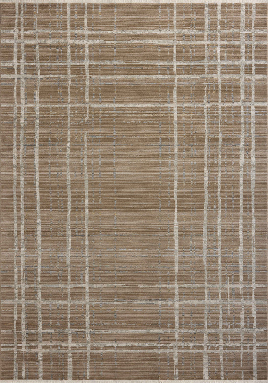 Loloi II Wade WAE-05 Brown Stone Contemporary Power Loomed Rug