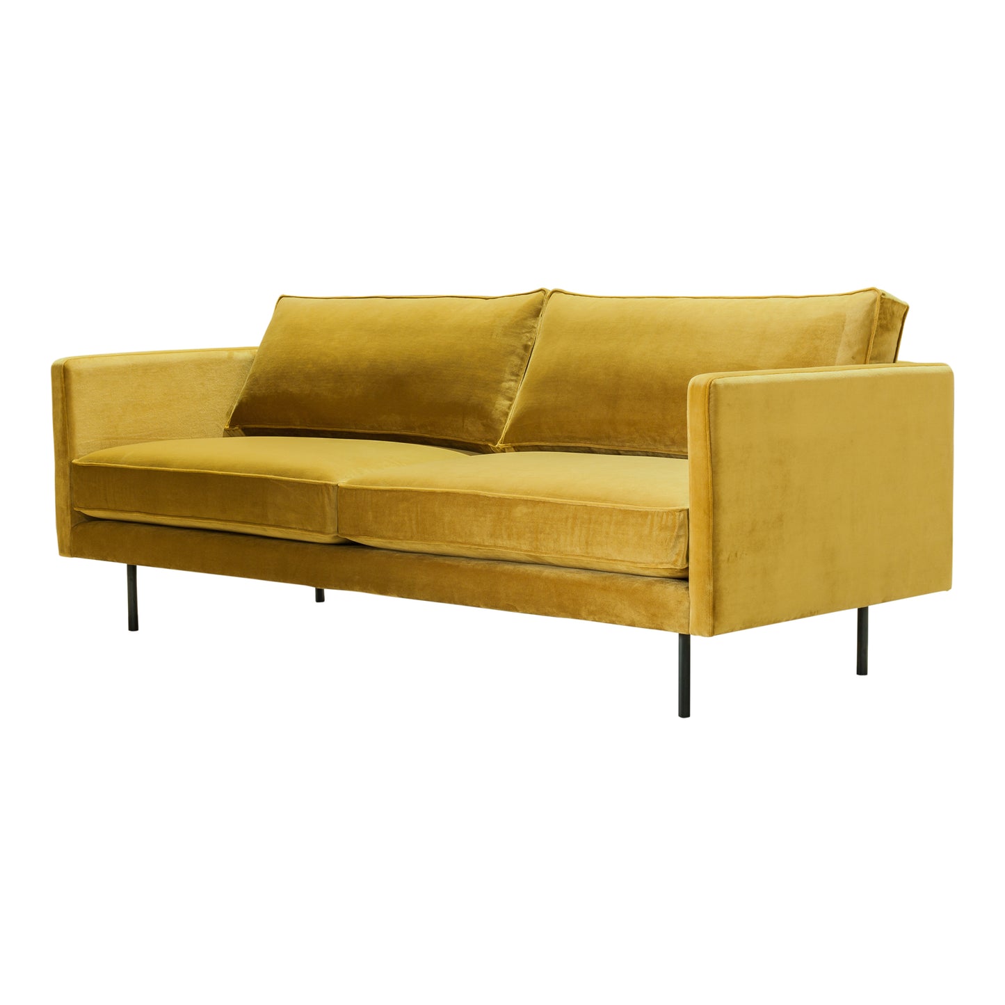 Moes Home Sofas Raphael Yellow Mid-Century Modern Furniture