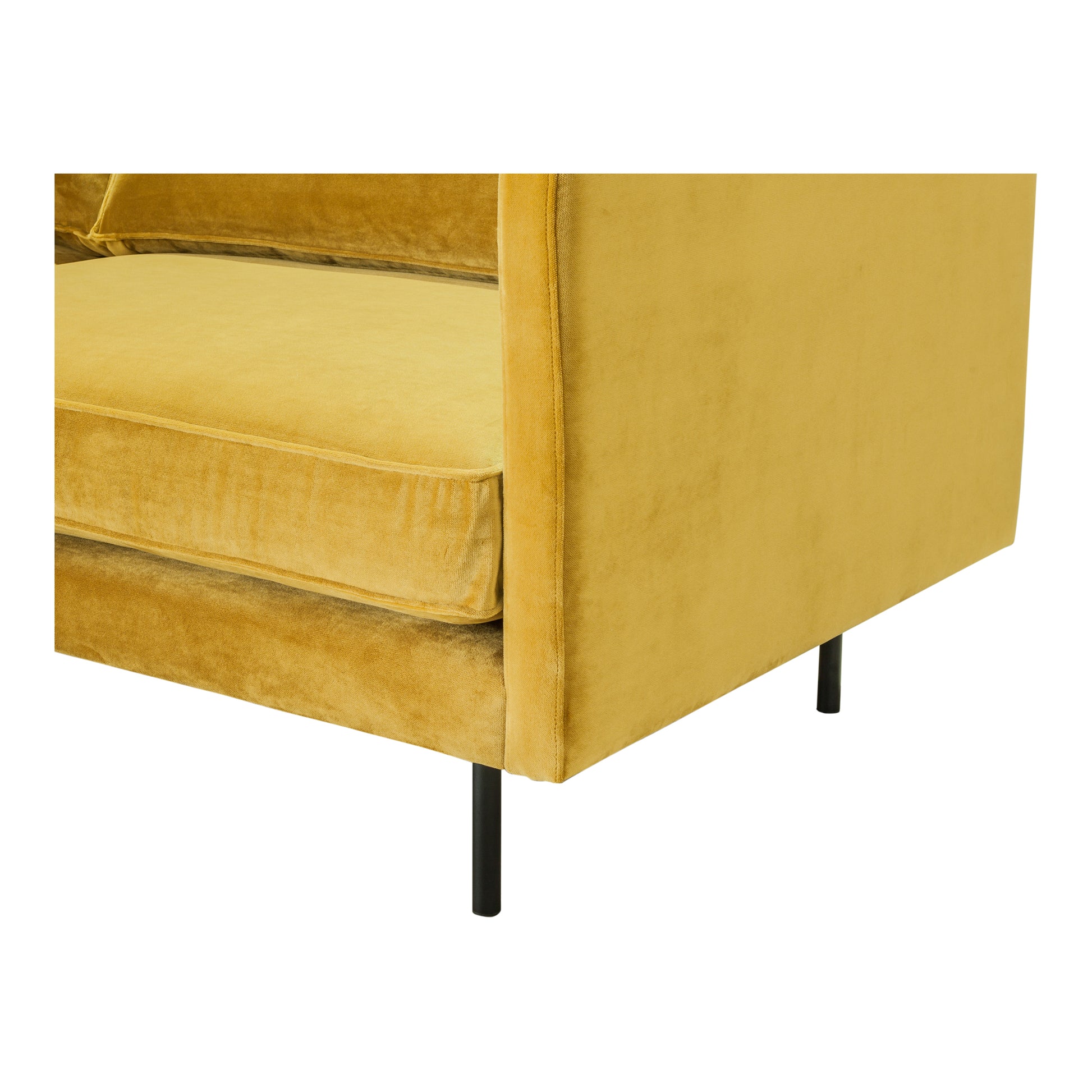 Moes Home Sofas Raphael Yellow Mid-Century Modern Furniture