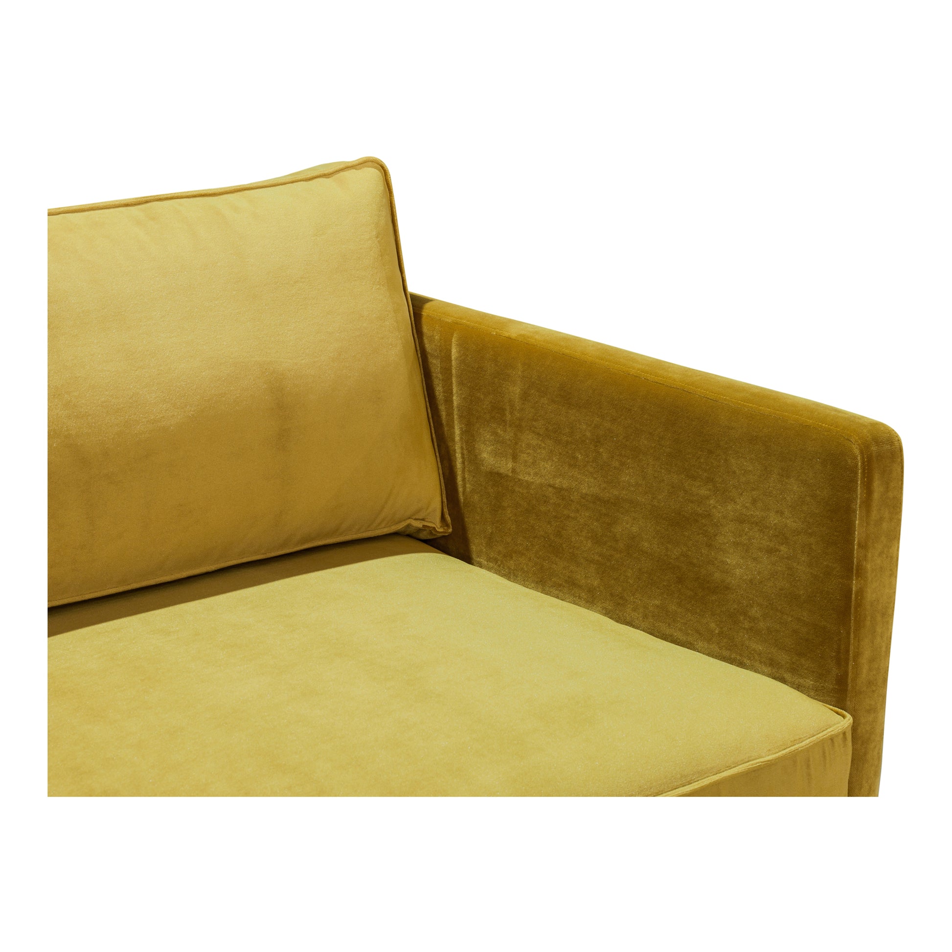 Moes Home Sofas Raphael Yellow Mid-Century Modern Furniture