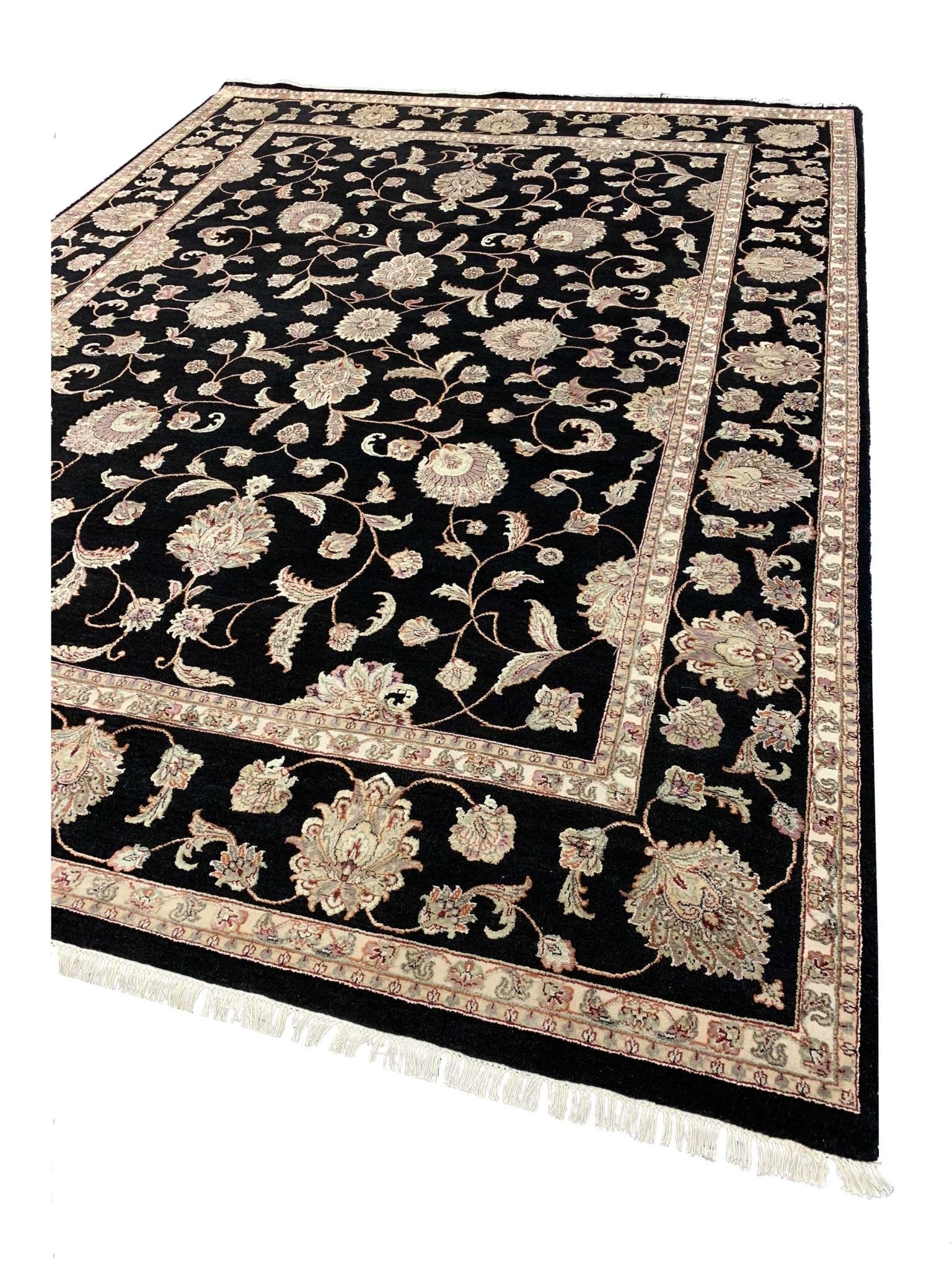 Artisan Winona Black Traditional Knotted Rug - Rugs - Artisan - Atlanta Designer Rugs