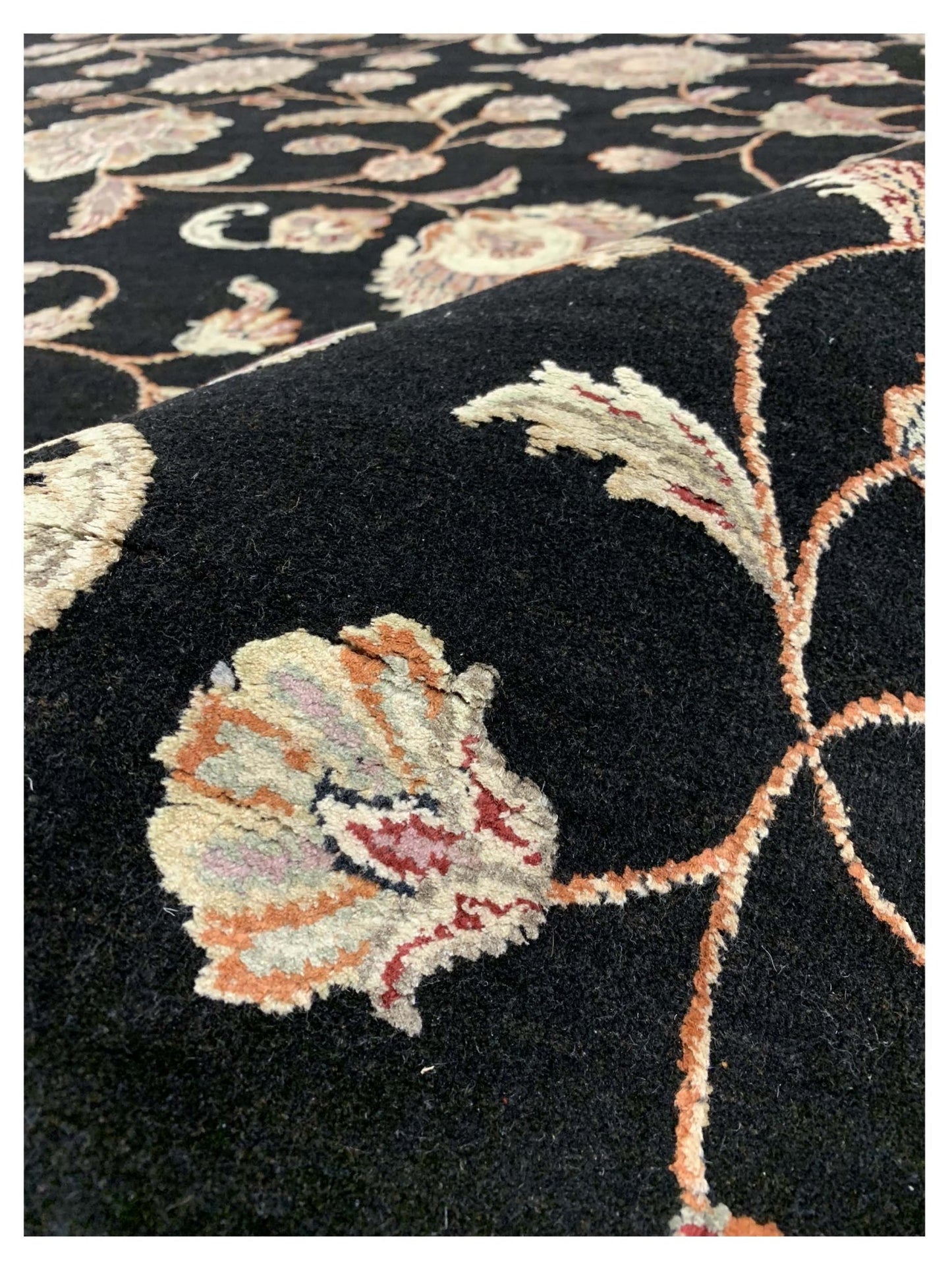 Artisan Winona Black Traditional Knotted Rug - Rugs - Artisan - Atlanta Designer Rugs