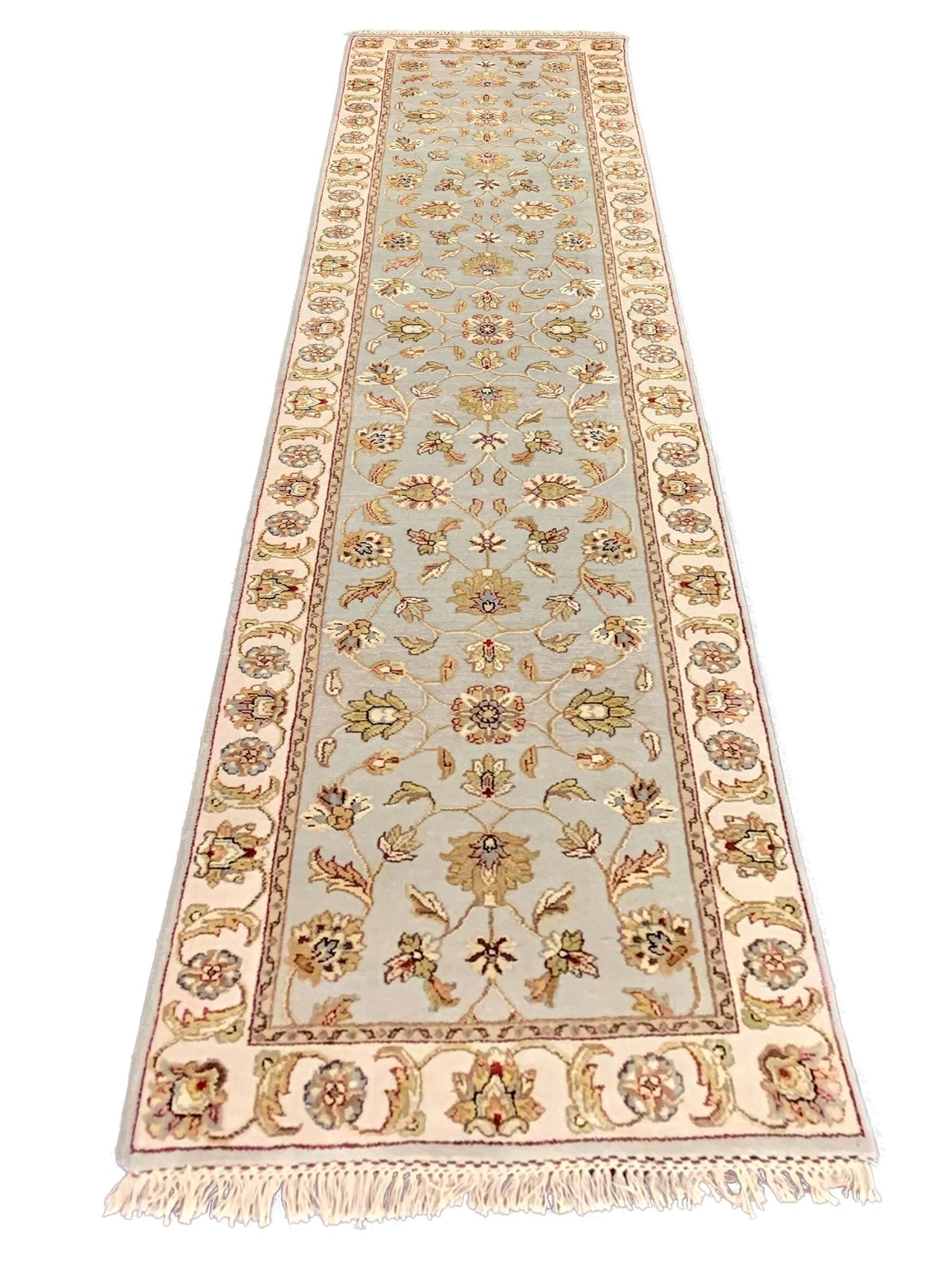 Artisan Winona Lt.Grey Ivory Traditional Knotted Rug - Rugs - Artisan - Atlanta Designer Rugs