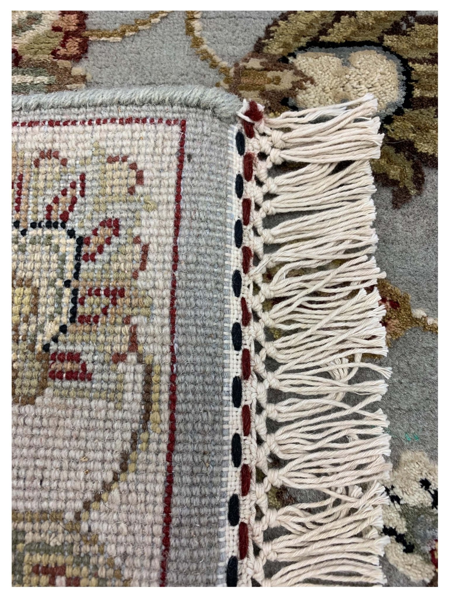 Artisan Winona Lt.Grey Ivory Traditional Knotted Rug - Rugs - Artisan - Atlanta Designer Rugs