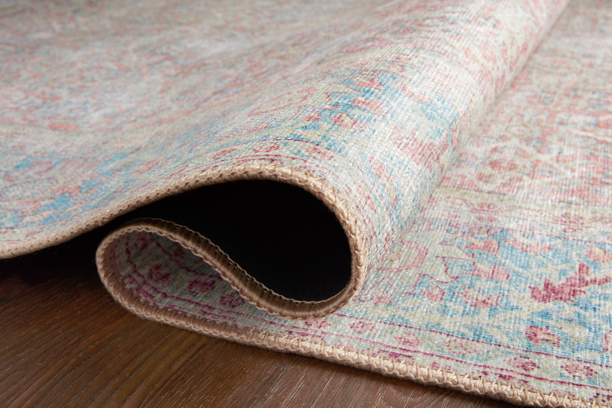 Loloi II Wynter WYN-04 Red Teal Traditional Power Loomed Rug