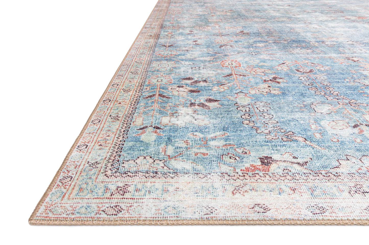 Loloi II Wynter WYN-06 Teal Multi Traditional Power Loomed Rug