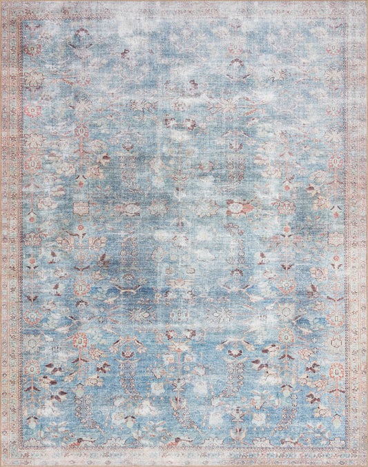 Loloi II Wynter WYN-06 Teal Multi Traditional Power Loomed Rug