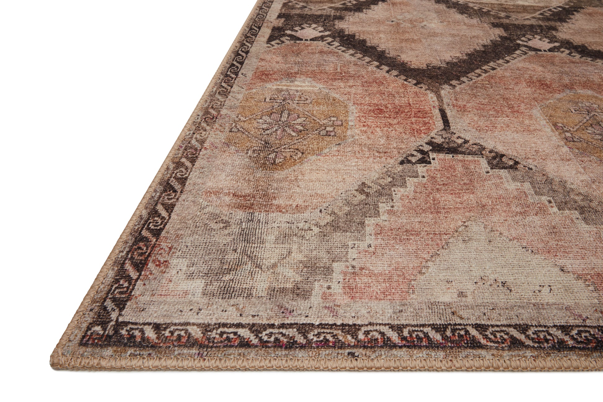 Loloi II Wynter WYN-08 Graphite Blush Traditional Power Loomed Rug