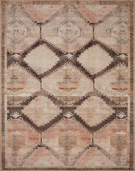 Loloi II Wynter WYN-08 Graphite Blush Traditional Power Loomed Rug