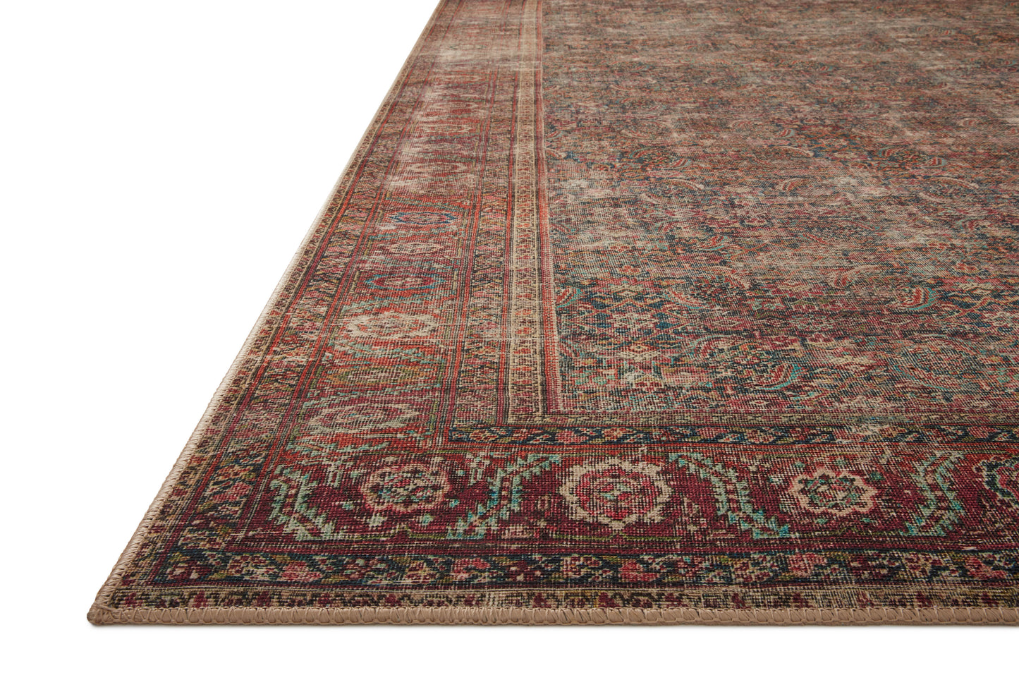 Loloi II Wynter WYN-09 Onyx Multi Traditional Power Loomed Rug