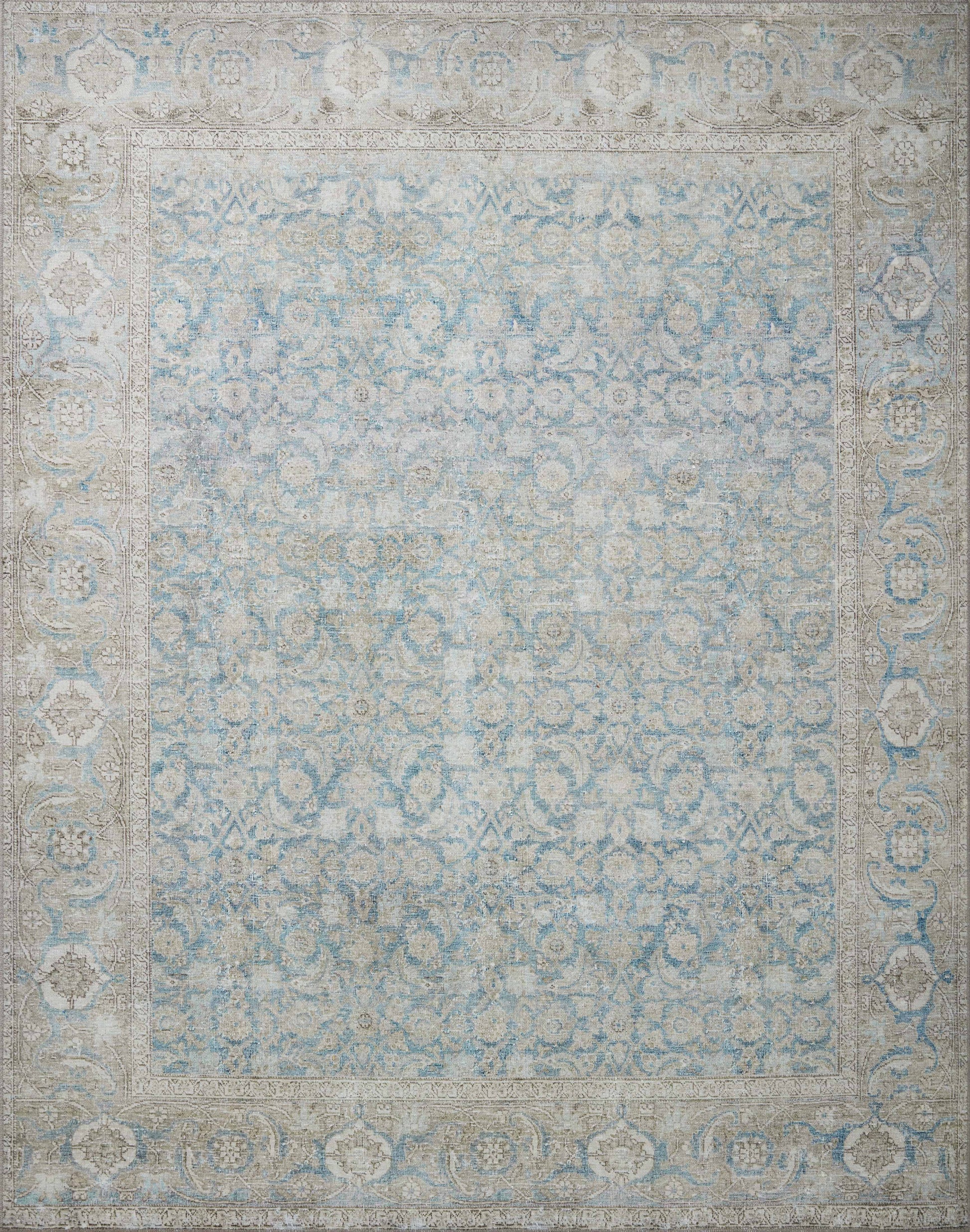 Loloi II Wynter WYN-10 Ocean Silver Traditional Power Loomed Rug