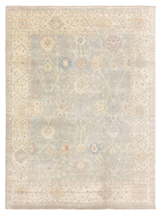 Artisan Julie Green Beige Traditional Knotted Rug - Rugs - Artisan - Atlanta Designer Rugs