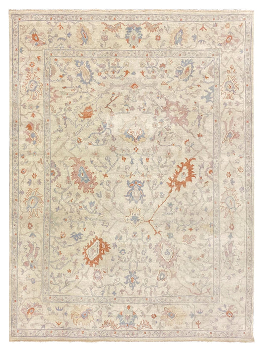 Artisan Julie Beige Traditional Knotted Rug - Rugs - Artisan - Atlanta Designer Rugs