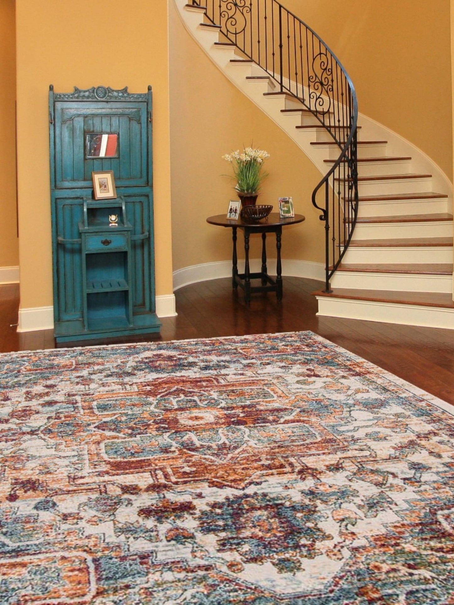 Limited Demi DS - 755 Ivory Rust Traditional Machinemade Rug - Rugs - Limited - Atlanta Designer Rugs