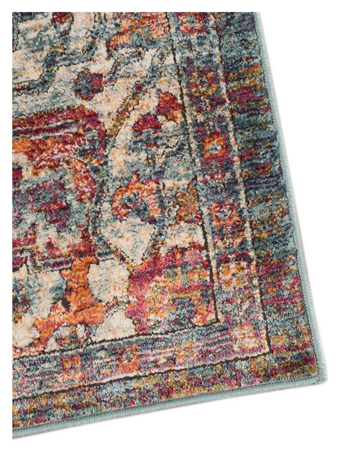 Limited Demi DS - 754 Teal Rust Traditional Machinemade Rug - Rugs - Limited - Atlanta Designer Rugs