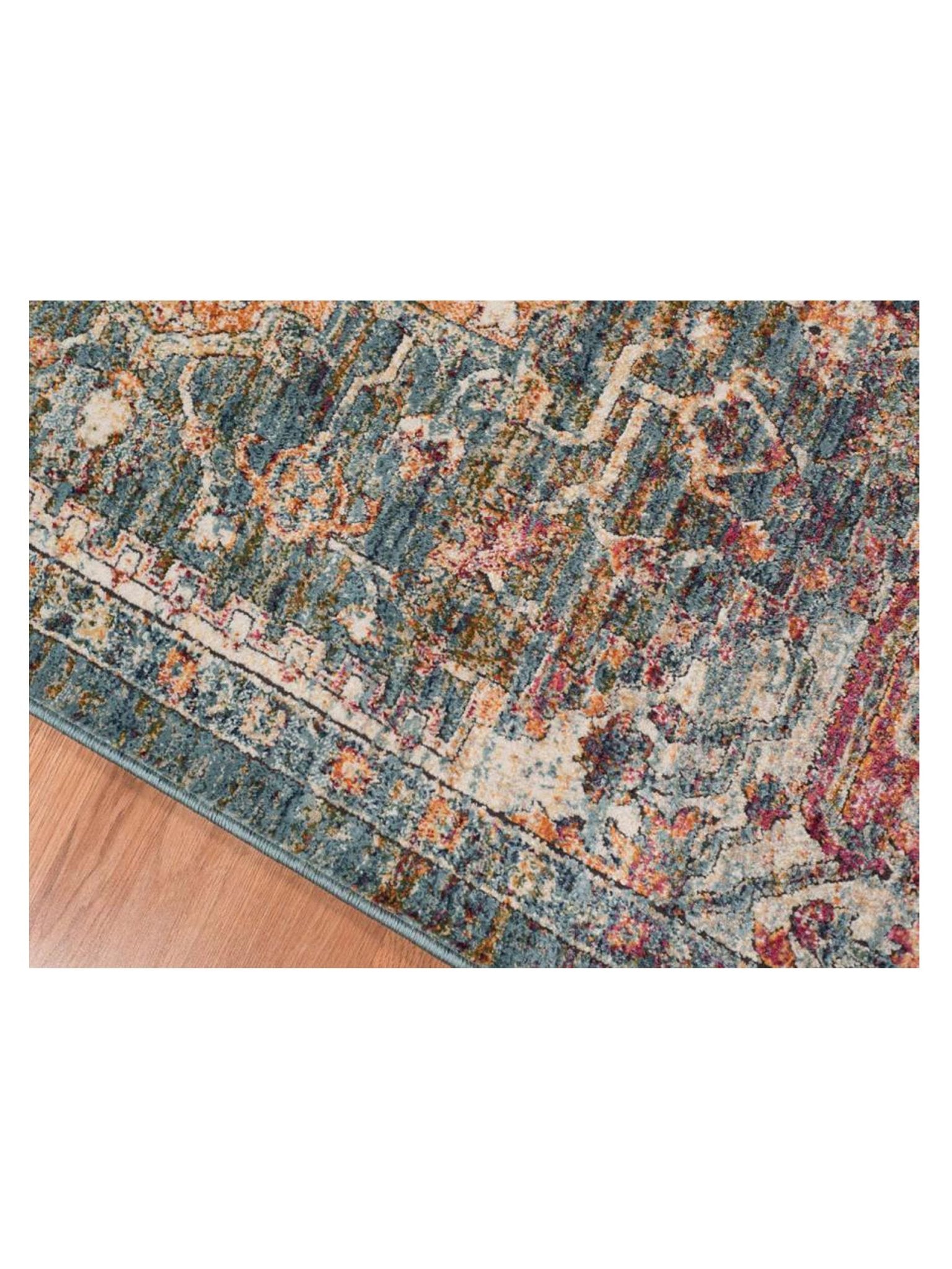 Limited Demi DS - 754 Teal Rust Traditional Machinemade Rug - Rugs - Limited - Atlanta Designer Rugs