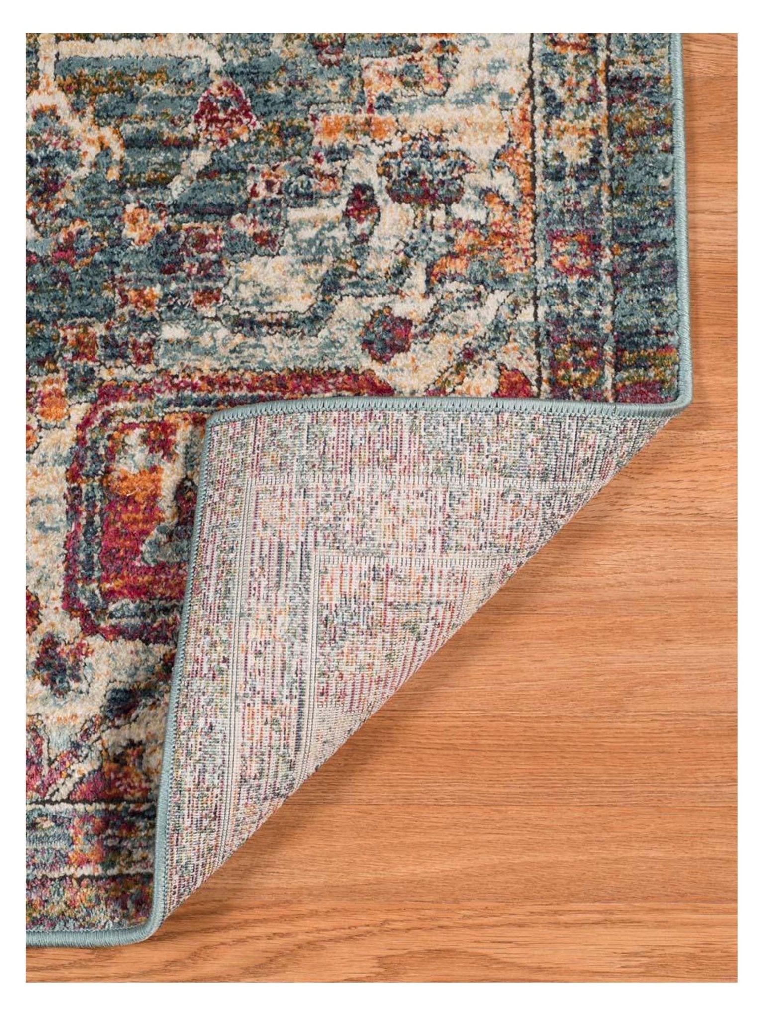 Limited Demi DS - 754 Teal Rust Traditional Machinemade Rug - Rugs - Limited - Atlanta Designer Rugs