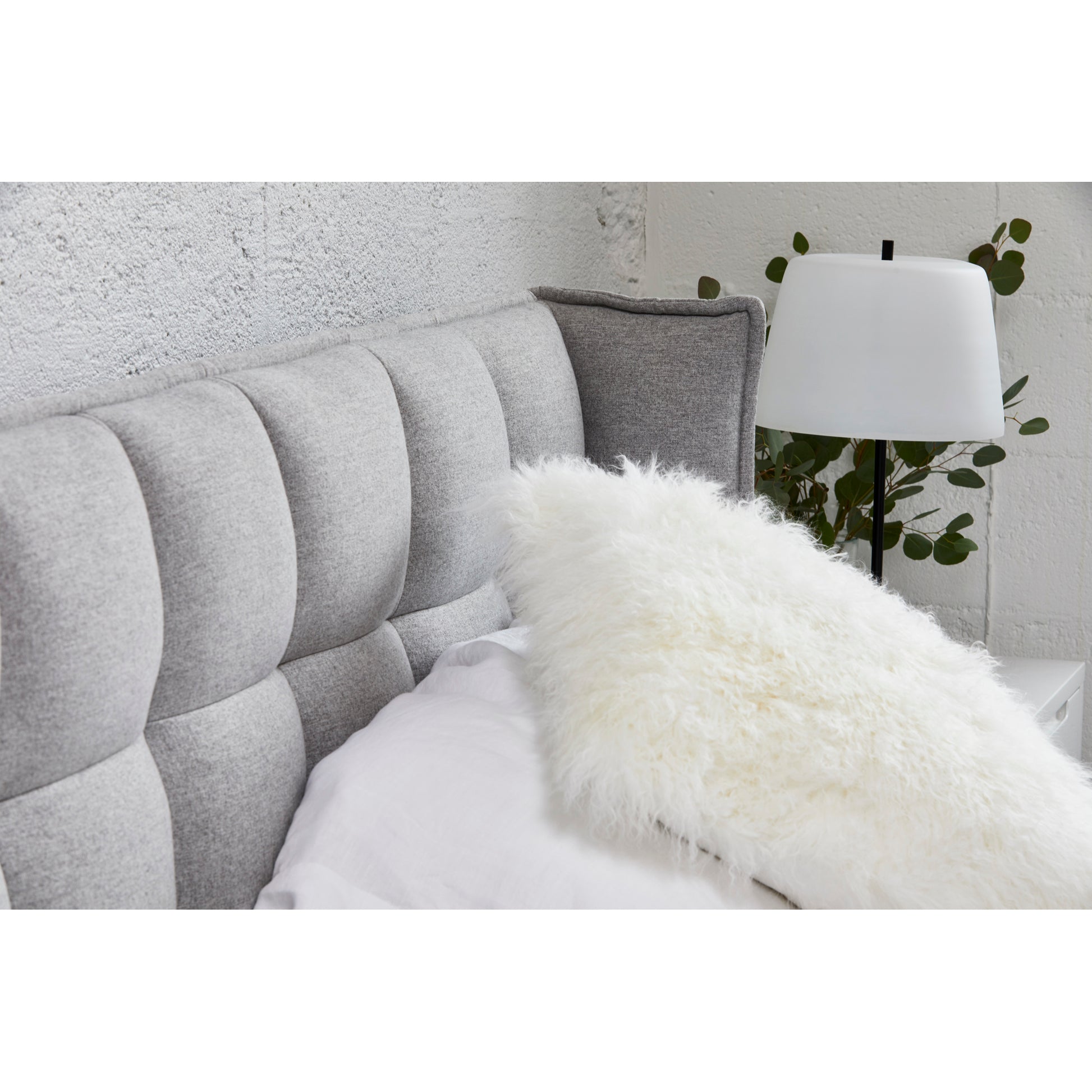 Moes Home Pillows LAMB White  Furniture