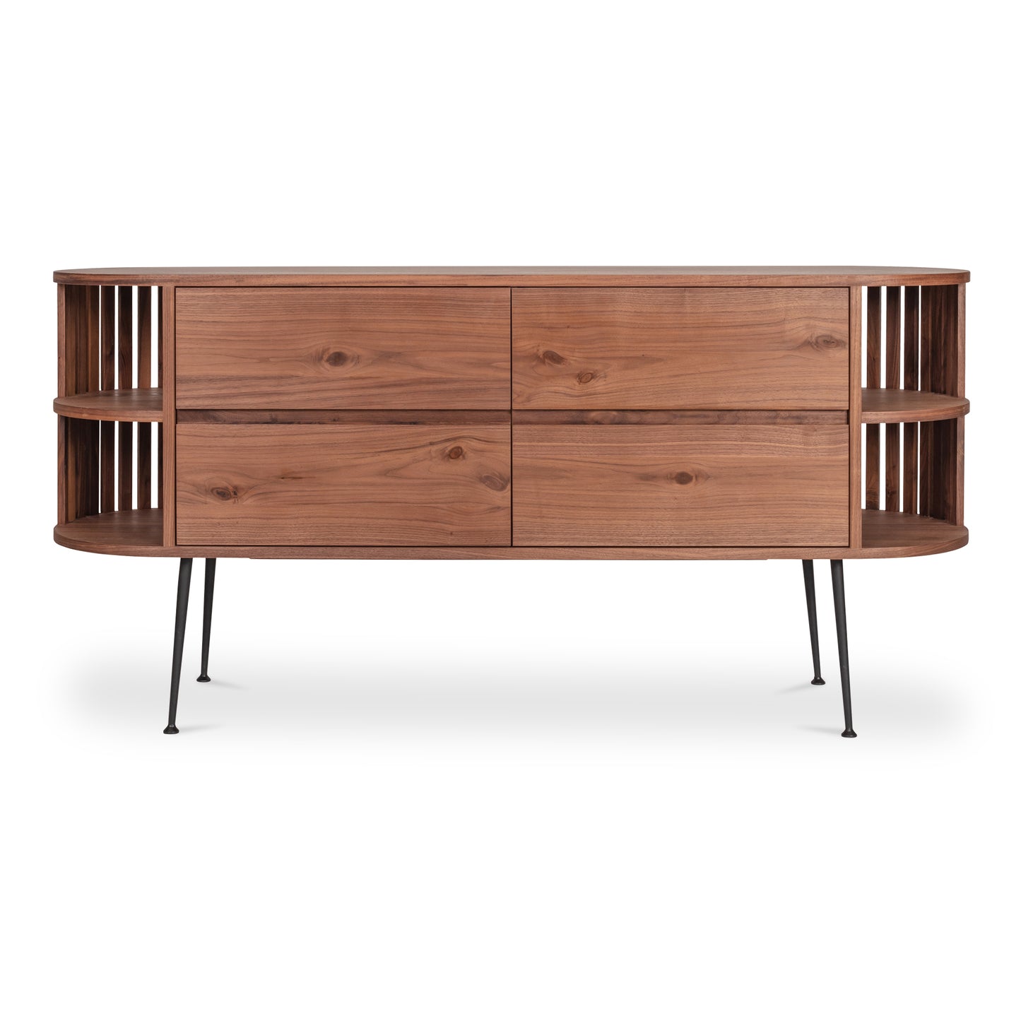 Moes Home Sideboards Henrich Brown Mid-Century Modern Furniture