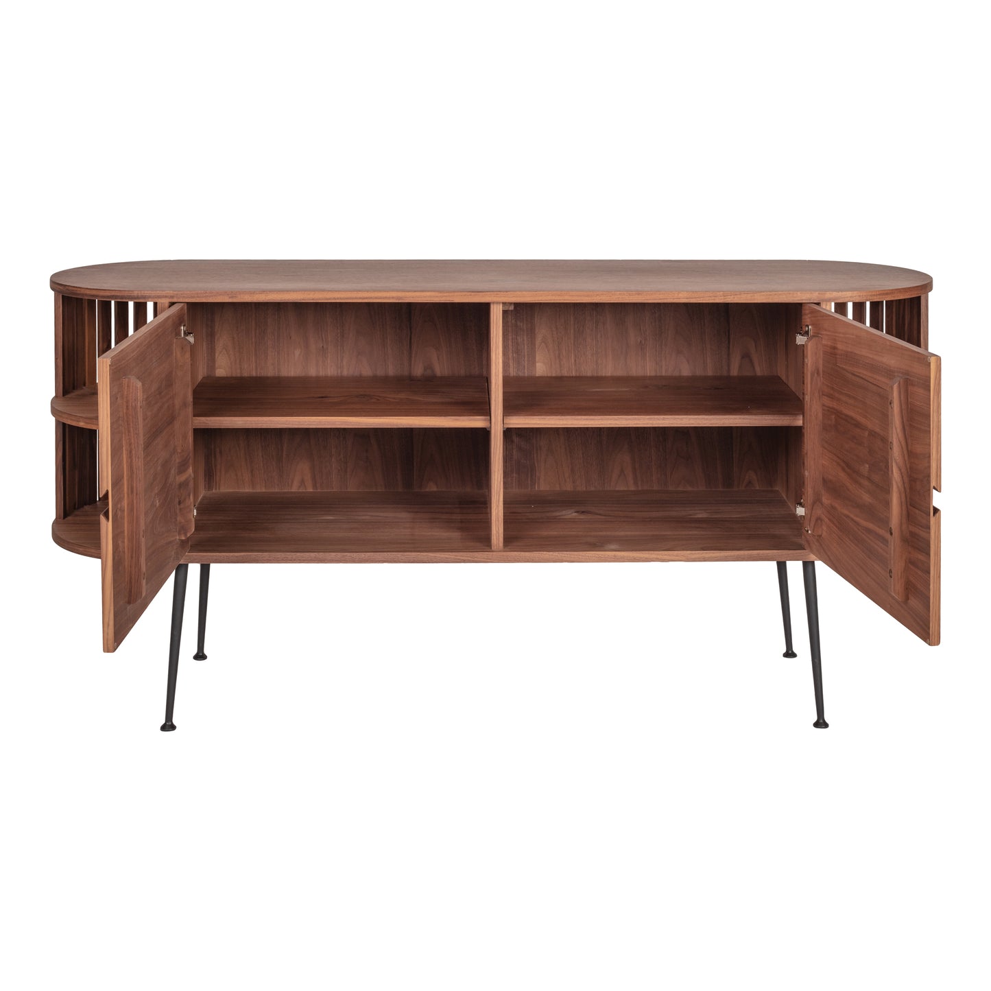 Moes Home Sideboards Henrich Brown Mid-Century Modern Furniture