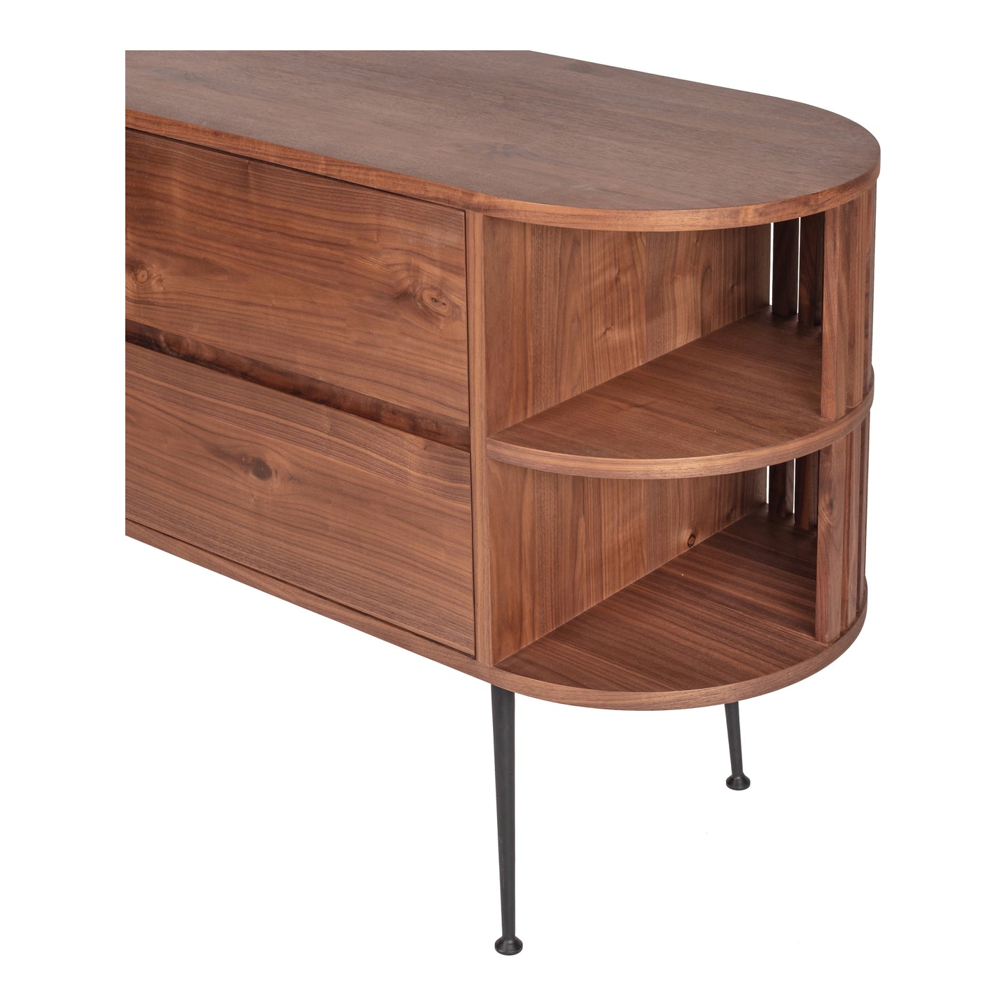 Moes Home Sideboards Henrich Brown Mid-Century Modern Furniture