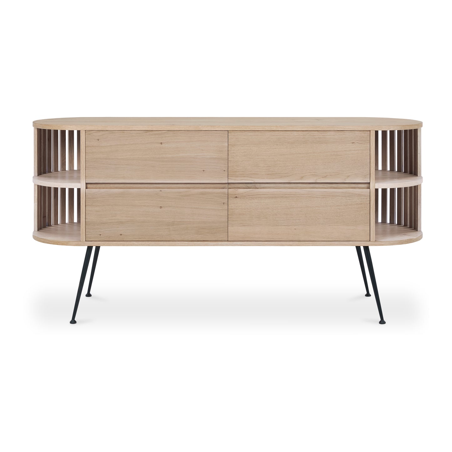 Moes Home Sideboards Henrich Natural Mid-Century Modern Furniture