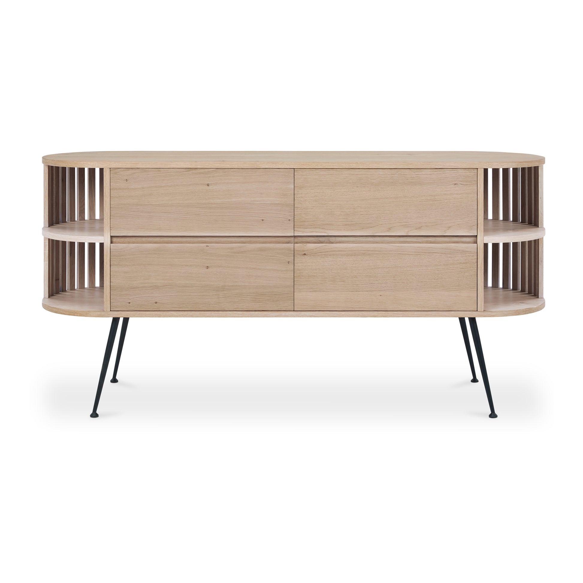 Moes Home Sideboards Henrich Natural Mid-Century Modern Furniture