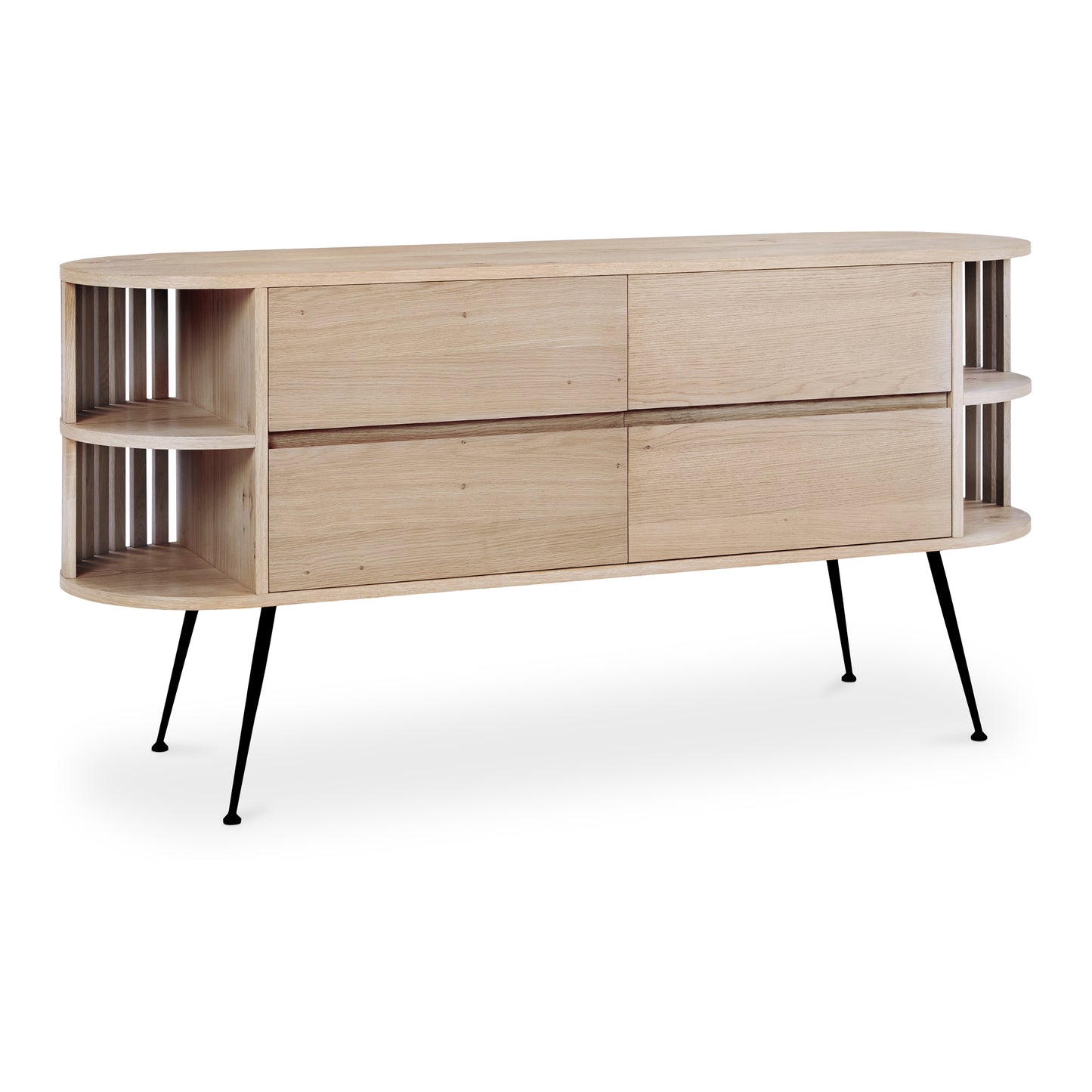 Moes Home Sideboards Henrich Natural Mid-Century Modern Furniture