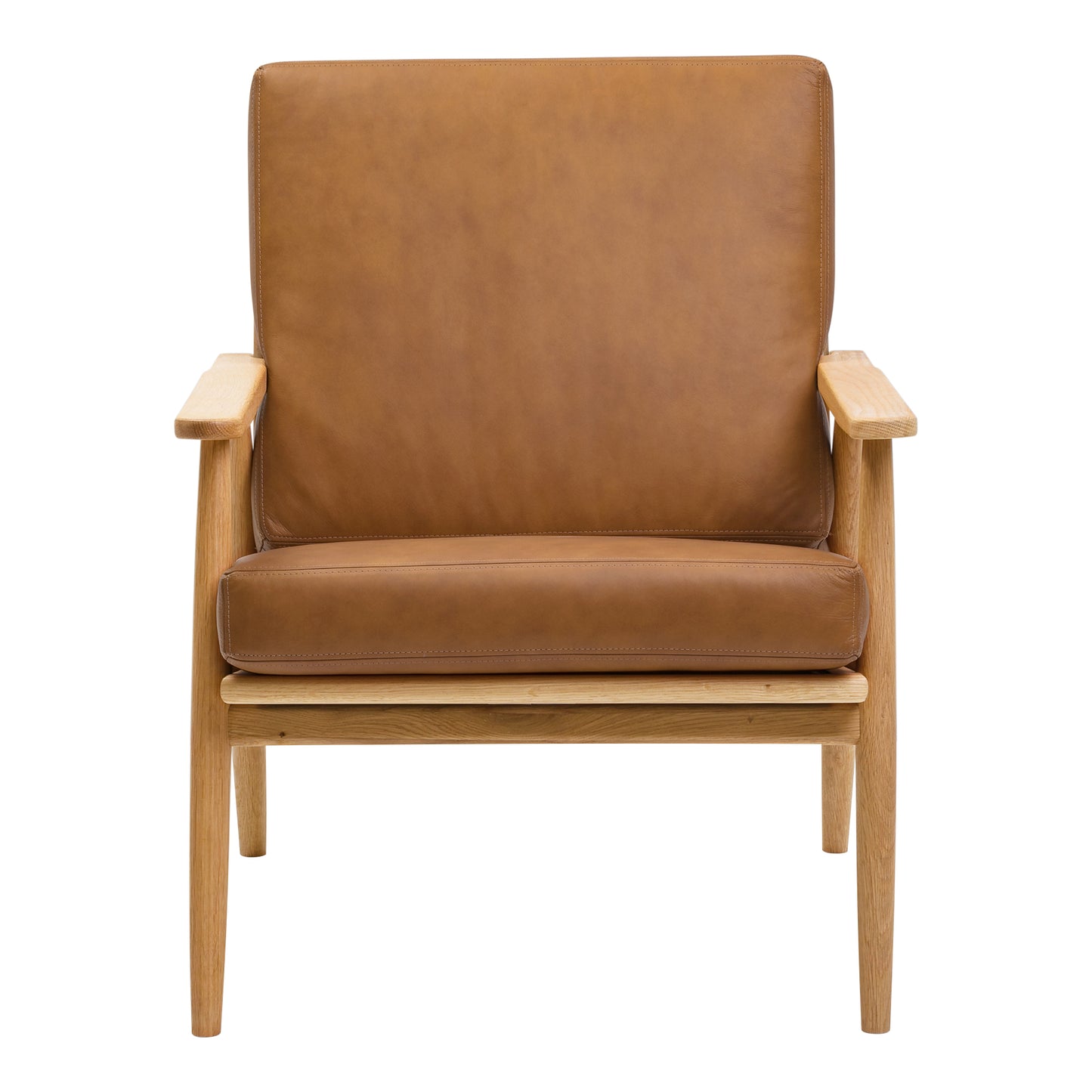 Moes Home Slipper Chairs Harper Brown Mid-Century Modern Furniture