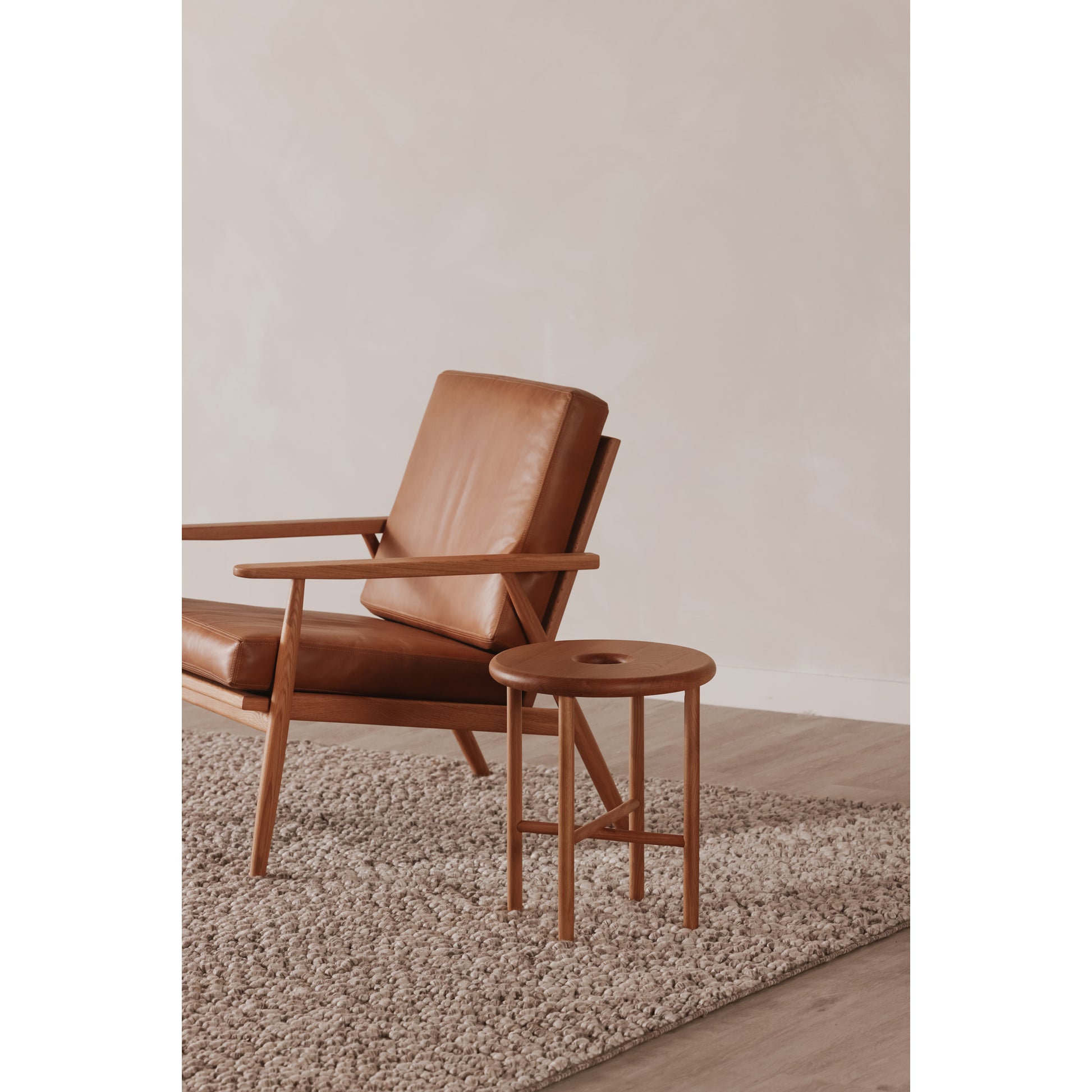 Moes Home Slipper Chairs Harper Brown Mid-Century Modern Furniture