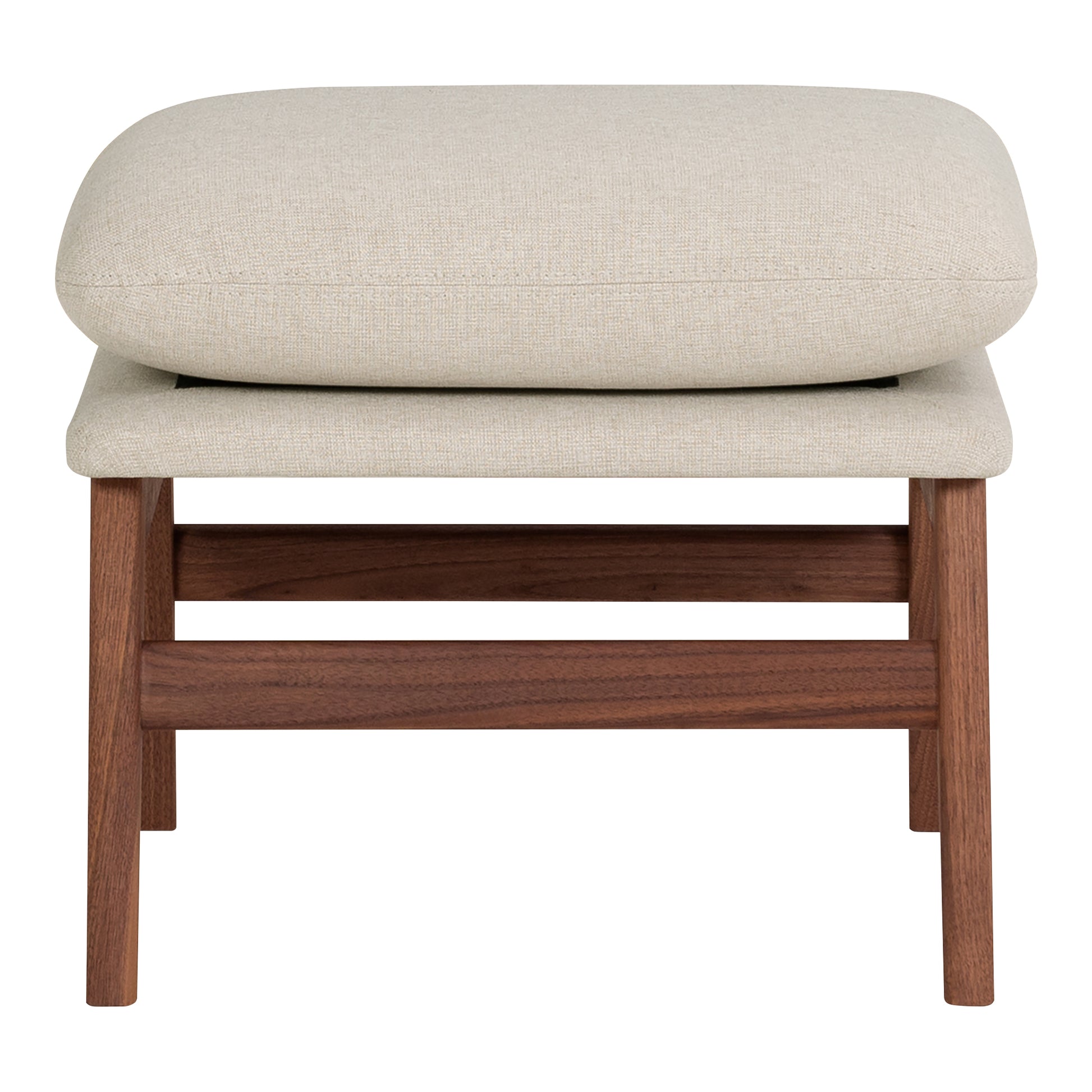 Moes Home Ottomans ASTA Brown Mid-Century Modern Furniture