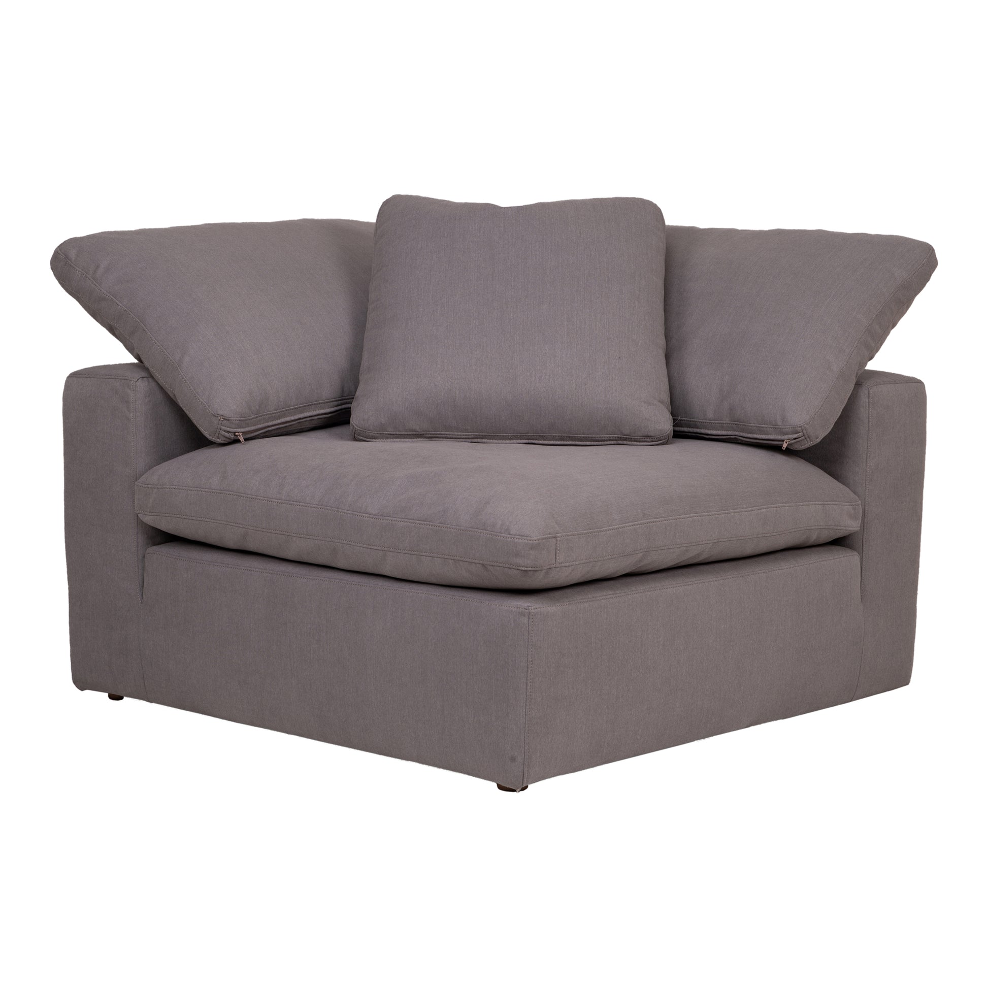 Moes Home Corner Chairs Clay Grey Scandinavian Furniture