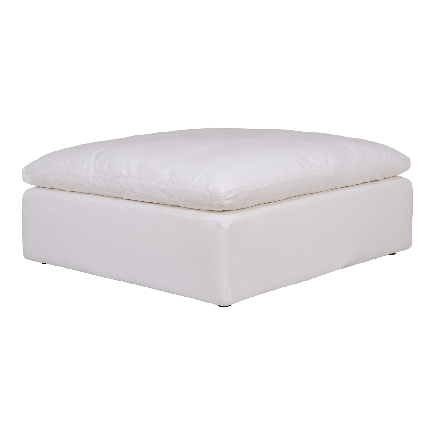 Moes Home Ottomans Clay White Scandinavian Furniture