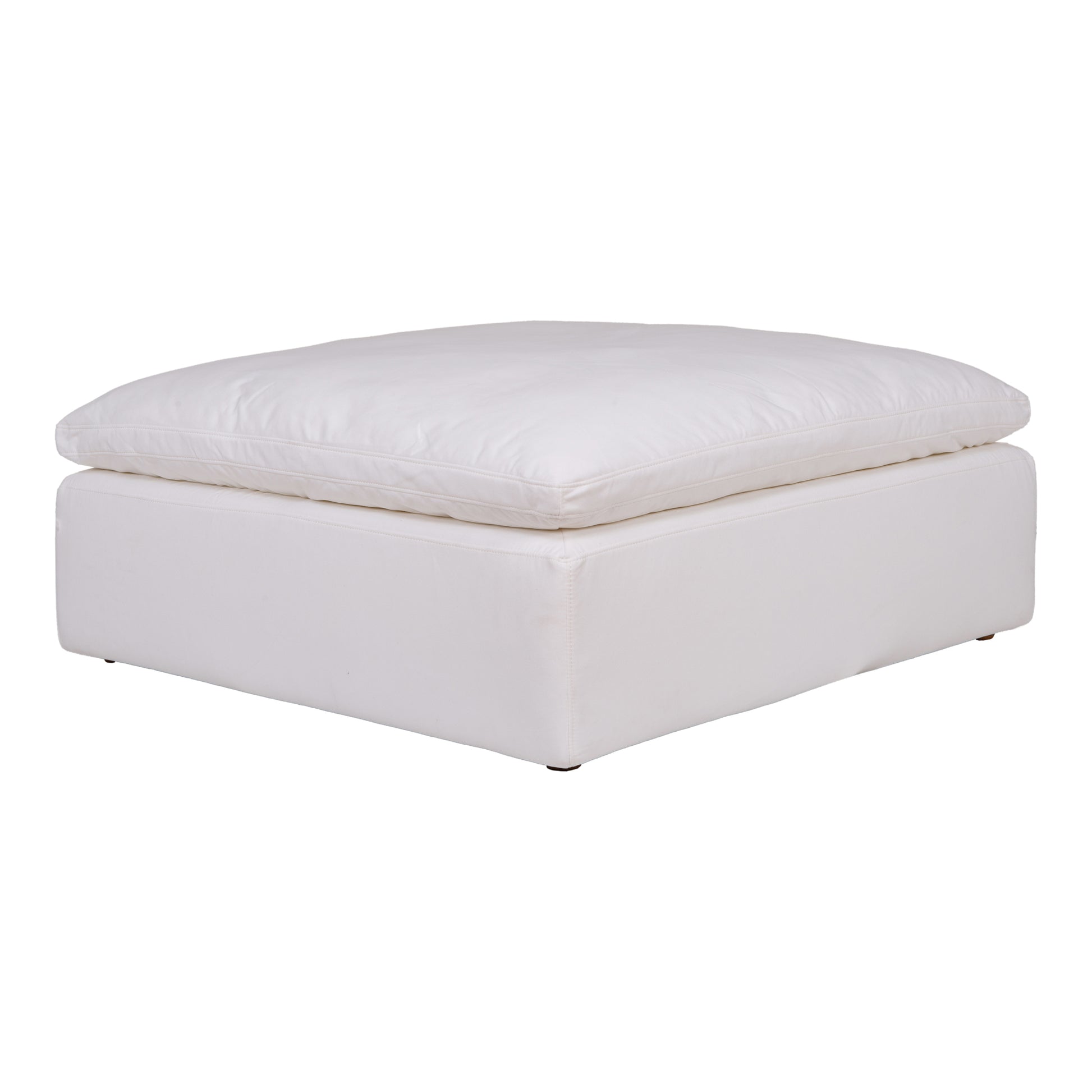 Moes Home Ottomans Clay White Scandinavian Furniture