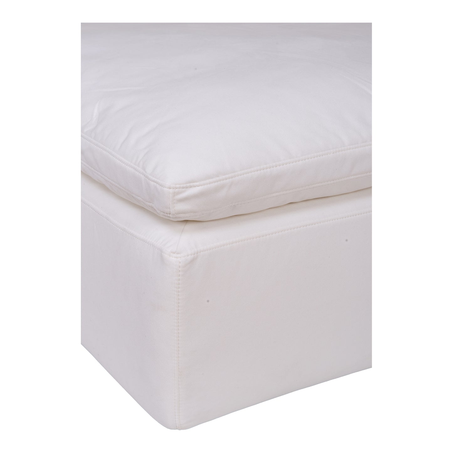 Moes Home Ottomans Clay White Scandinavian Furniture