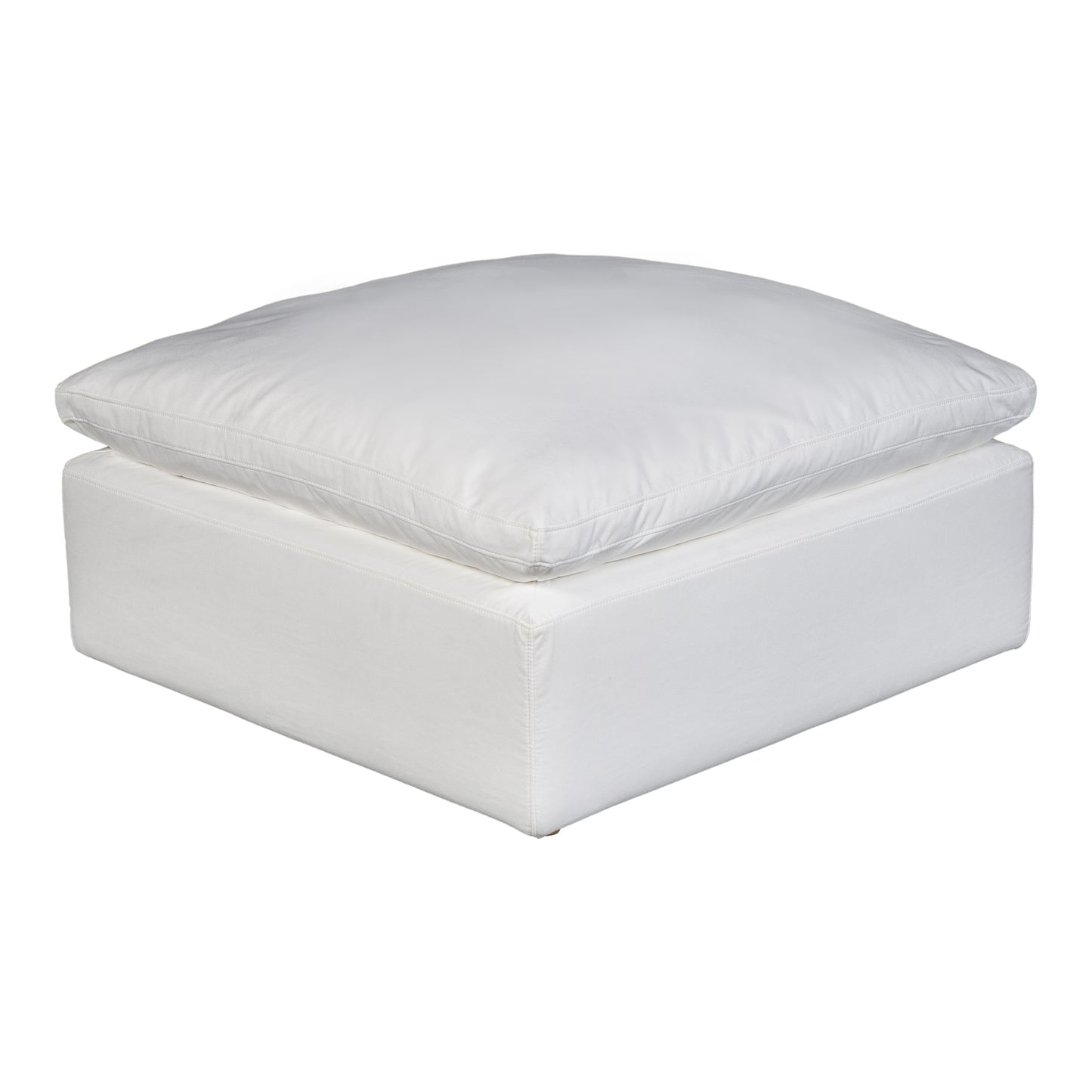 Moes Home Ottomans Terra White Scandinavian Furniture