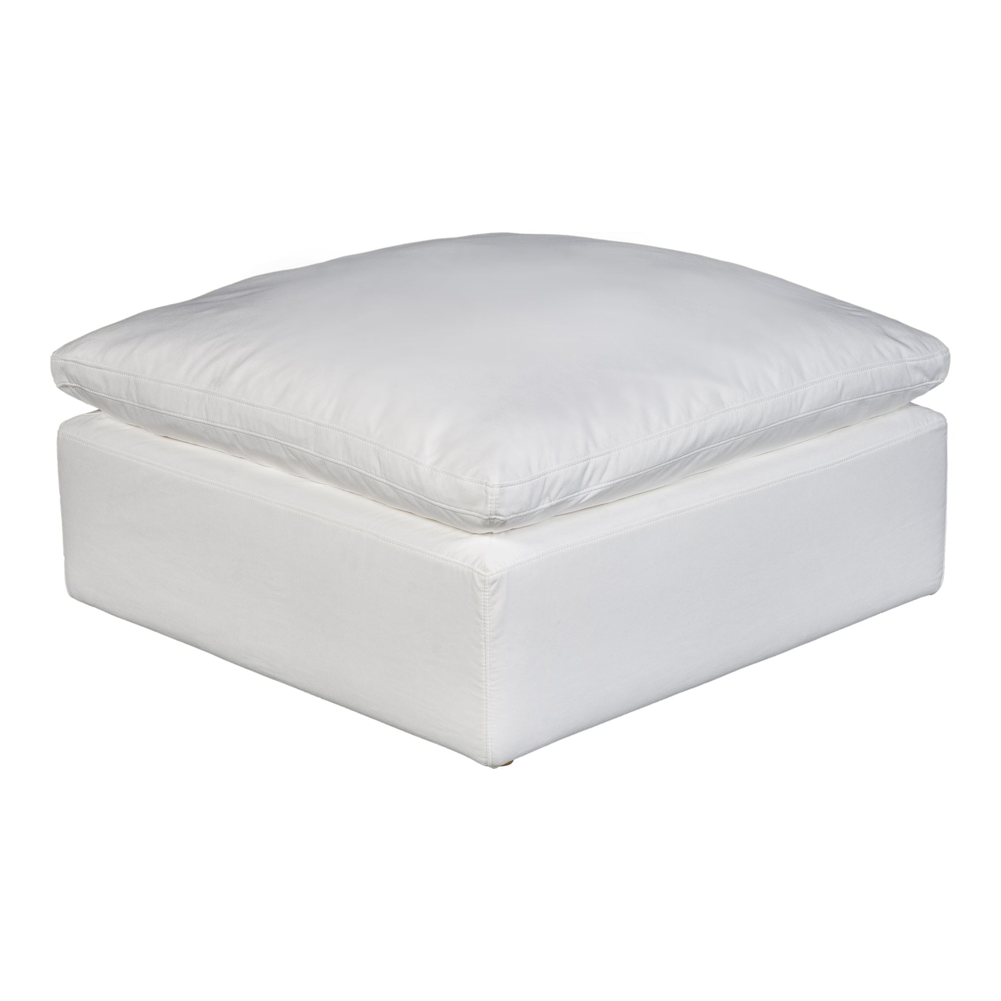 Moes Home Ottomans Terra White Scandinavian Furniture