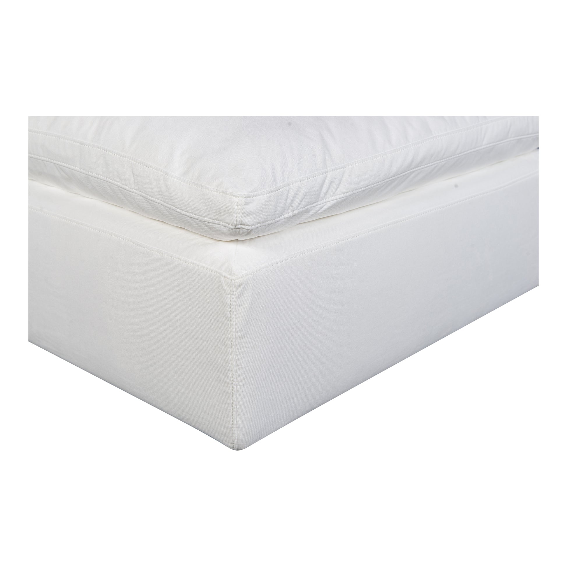 Moes Home Ottomans Terra White Scandinavian Furniture