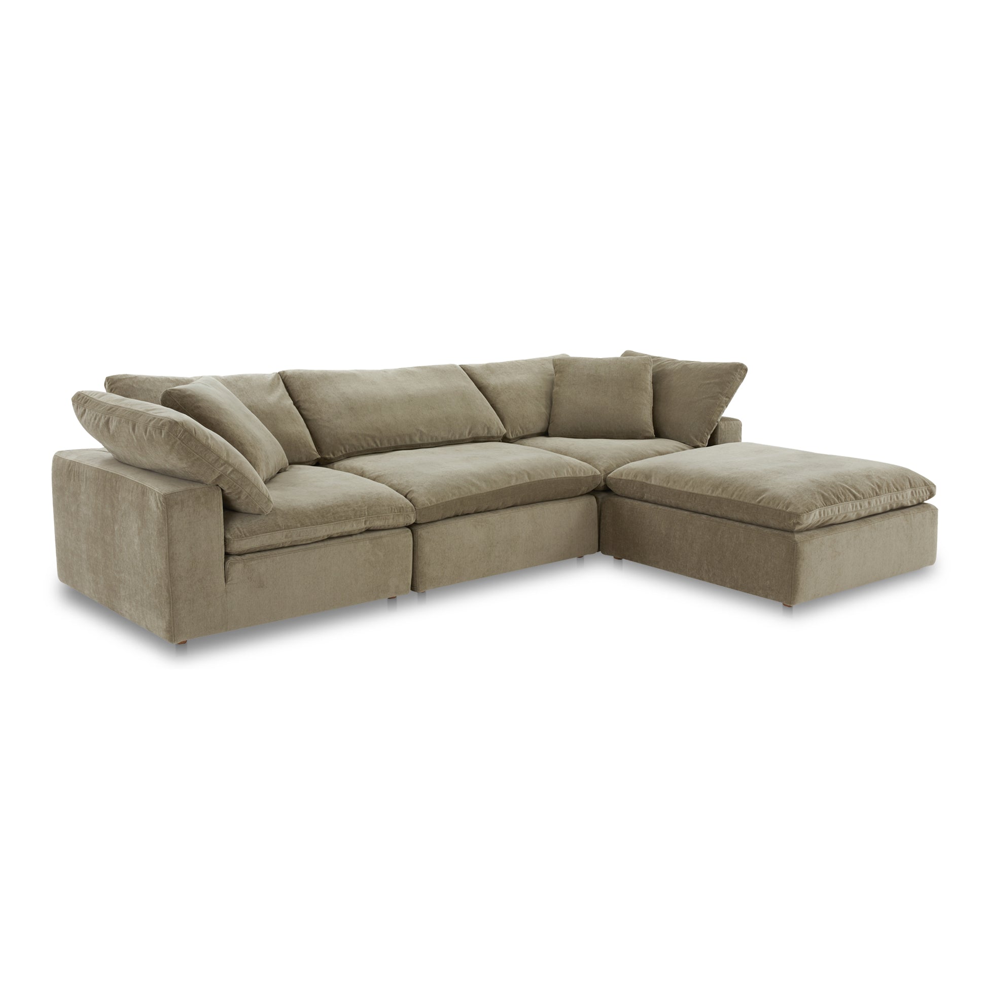 Moes Home Modular Sectionals TERRA LOUNGE Green Scandinavian Furniture