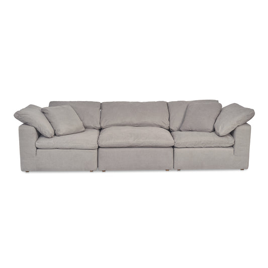 Moes Home Sectionals Clay Grey Scandinavian Furniture