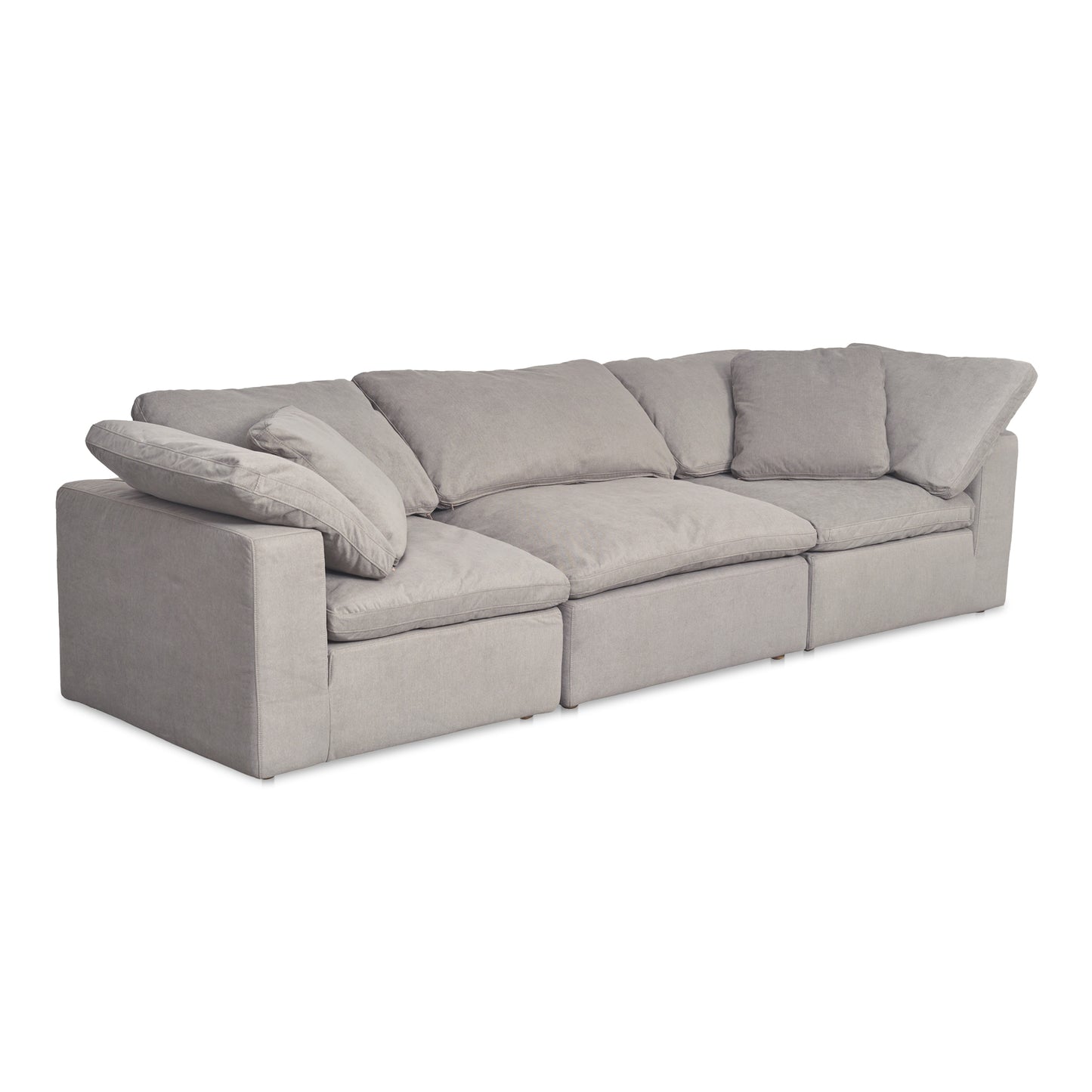 Moes Home Sectionals Clay Grey Scandinavian Furniture