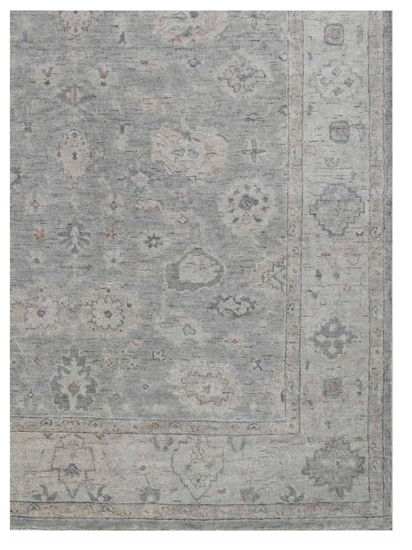 Artisan Julie Grey Beige Transitional Knotted Rug - Rugs - Artisan - Atlanta Designer Rugs