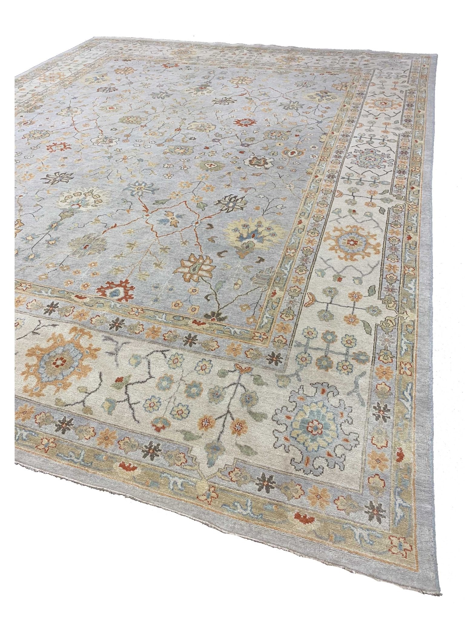 Artisan Julie Lt.Grey Beige Transitional Knotted Rug - Rugs - Artisan - Atlanta Designer Rugs