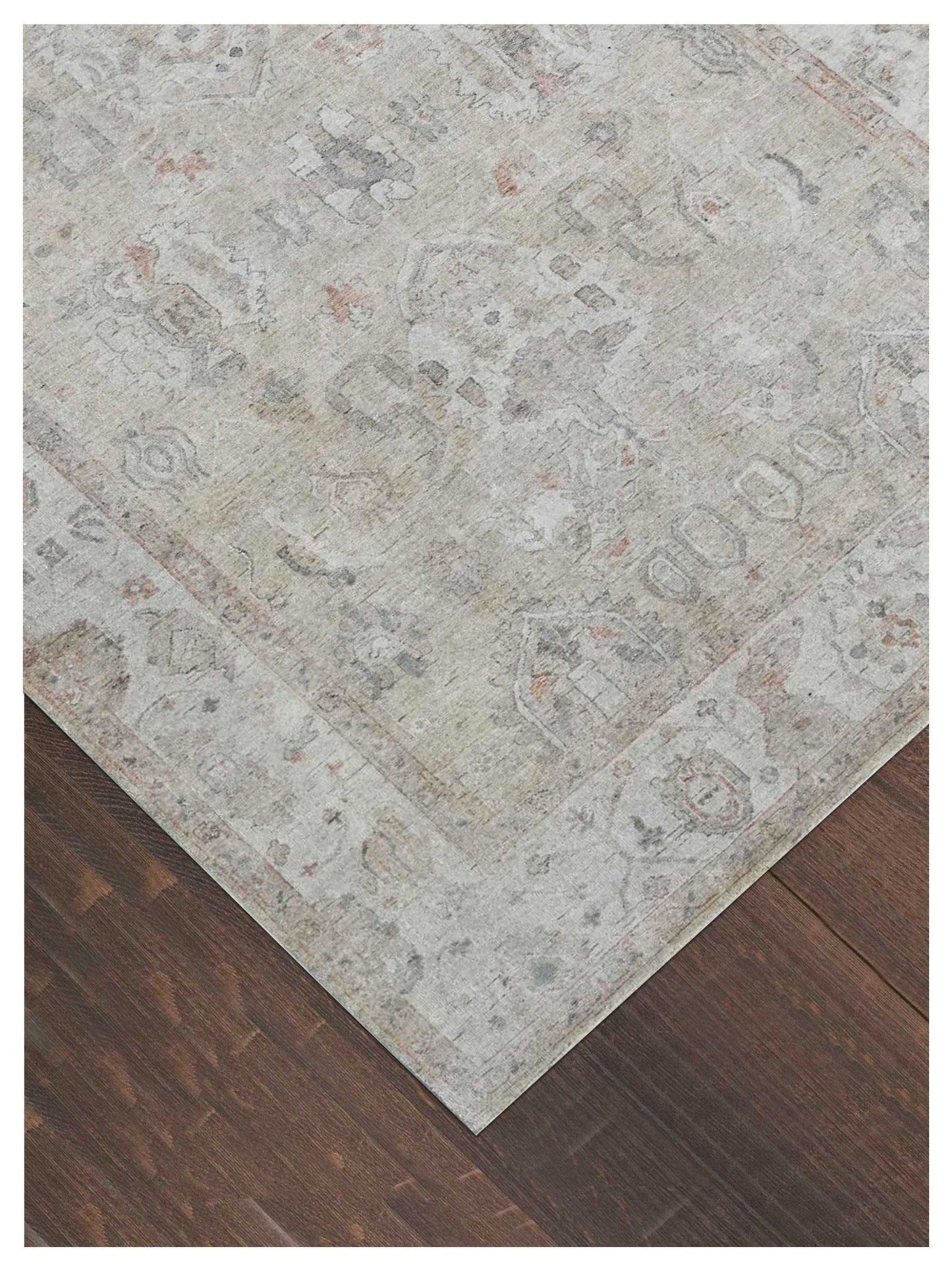 Artisan Julie Gold Beige Transitional Knotted Rug - Rugs - Artisan - Atlanta Designer Rugs