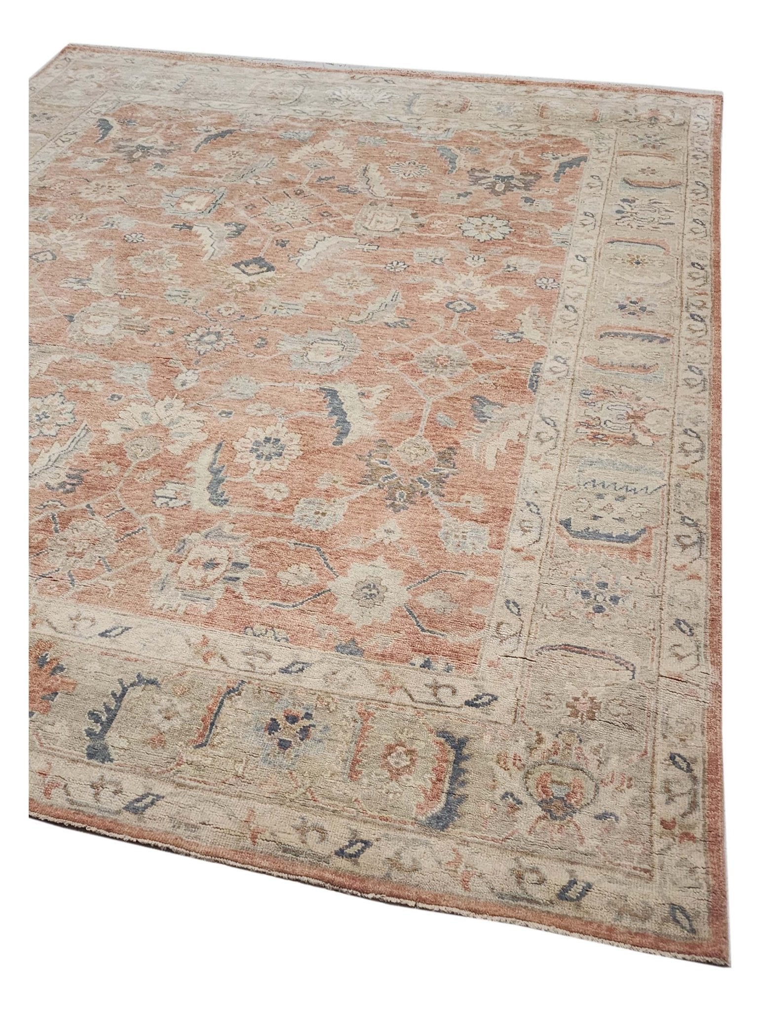 Artisan Julie Rust Beige Traditional Knotted Rug - Rugs - Artisan - Atlanta Designer Rugs