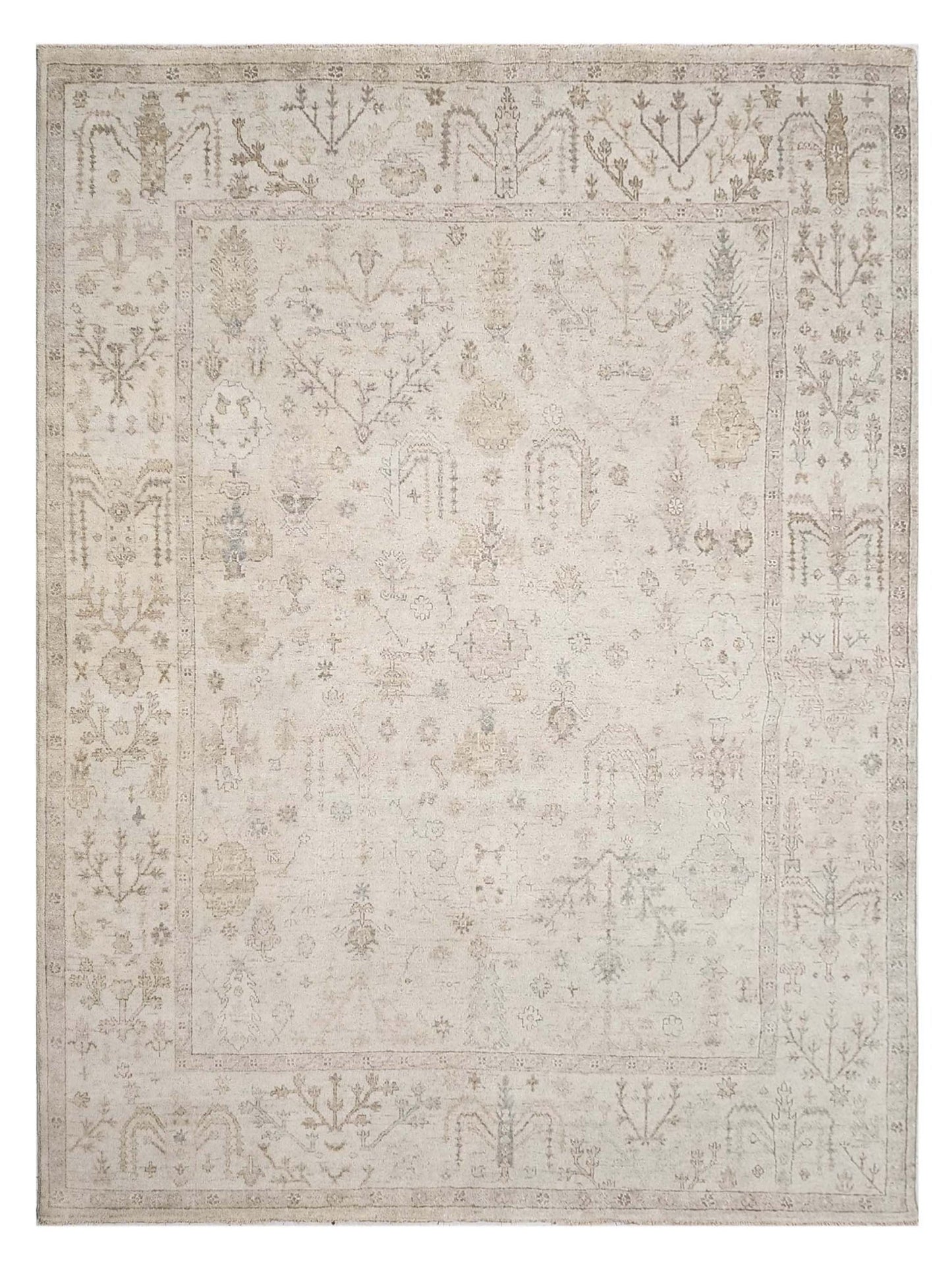 Artisan Julie Taupe Khaki Traditional Knotted Rug - Rugs - Artisan - Atlanta Designer Rugs