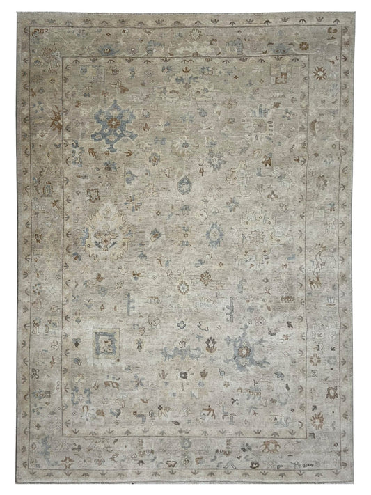 Artisan Julie Turkish Beige Traditional Knotted Rug - Rugs - Artisan - Atlanta Designer Rugs