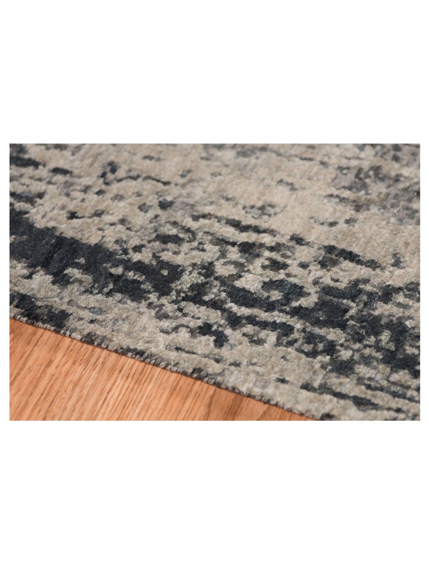 Limited Zelma WI - 438 Dark Gray Transitional Knotted Rug - Rugs - Limited - Atlanta Designer Rugs