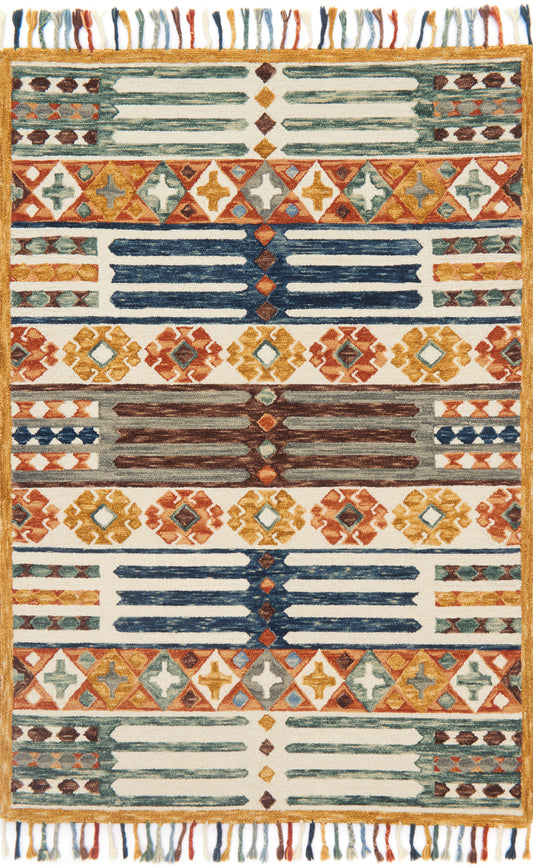 Loloi ZHARAH ZR-08 Santa Fe Spice Transitional Hooked Rug