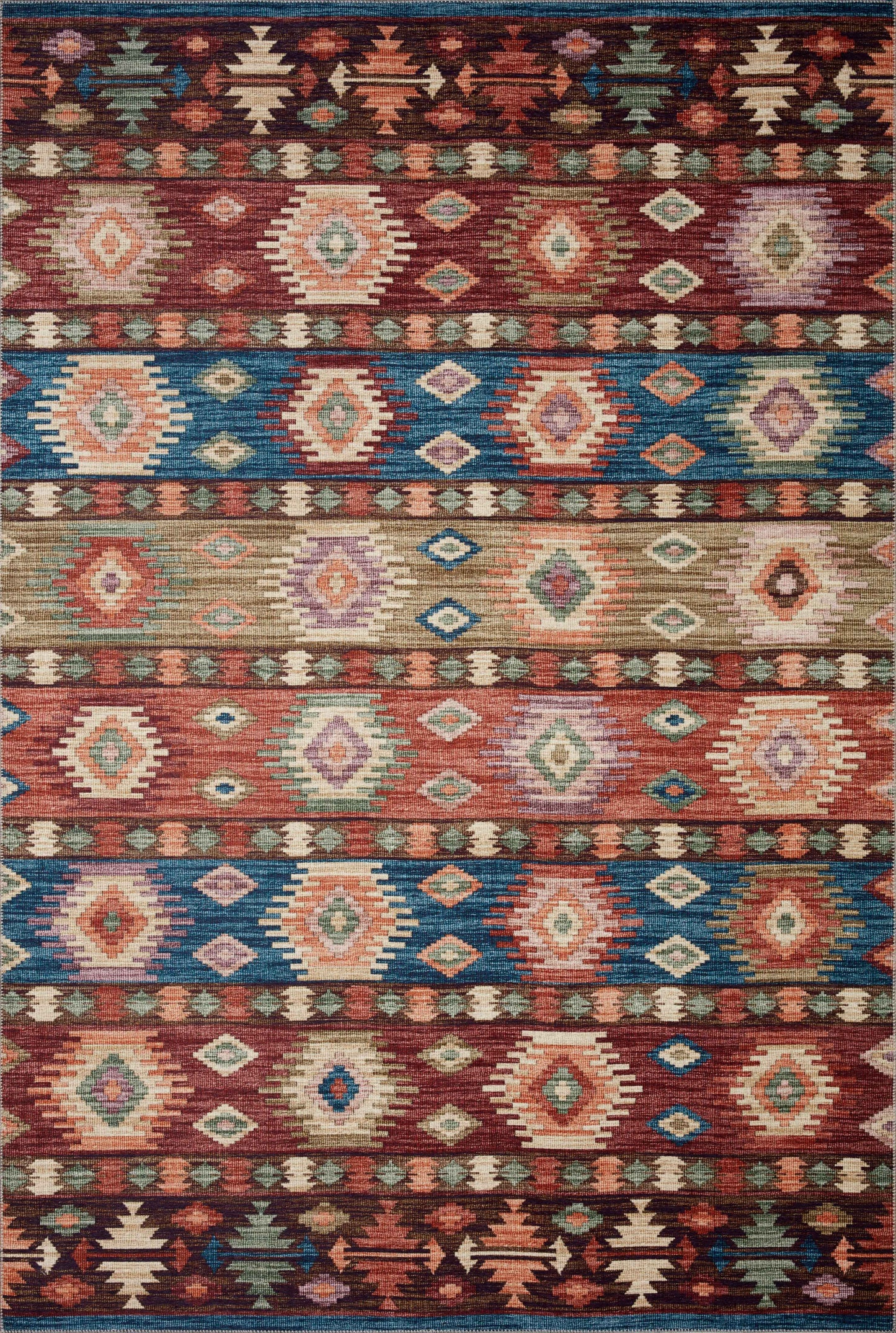 Loloi II Zion ZIO-06 Fiesta Multi Traditional Power Loomed Rug